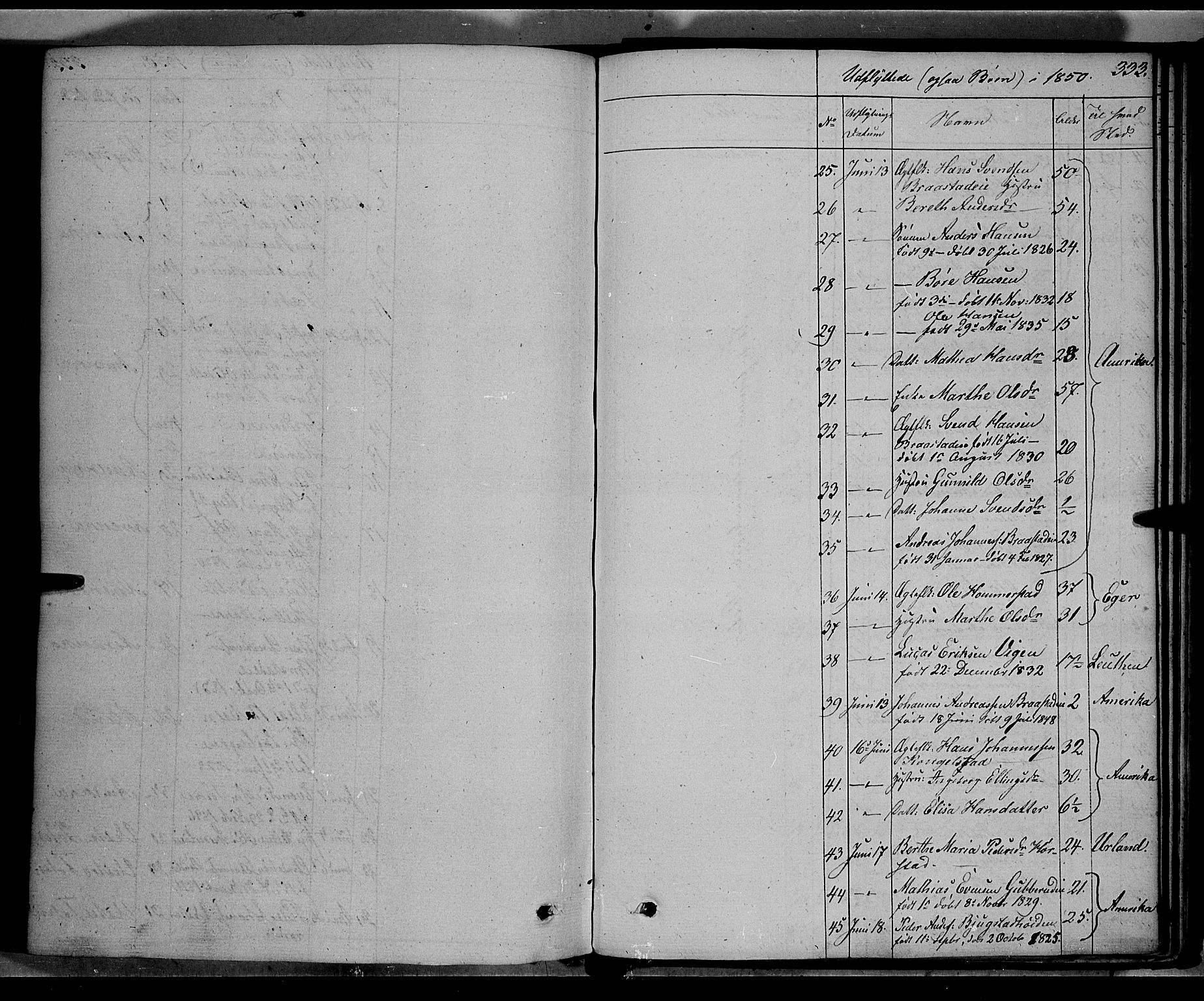 Vardal prestekontor, SAH/PREST-100/H/Ha/Haa/L0005: Parish register (official) no. 5, 1831-1853, p. 333