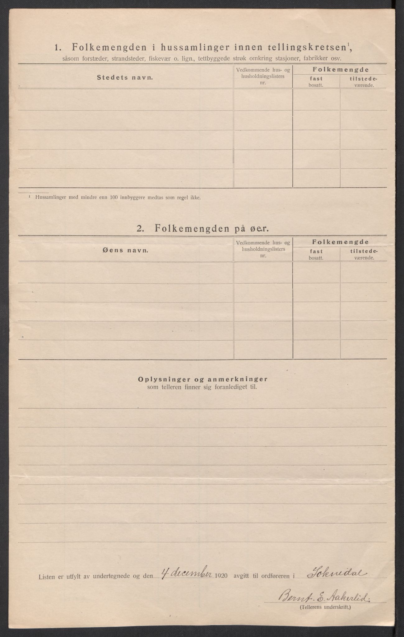 SAT, 1920 census for Soknedal, 1920, p. 15