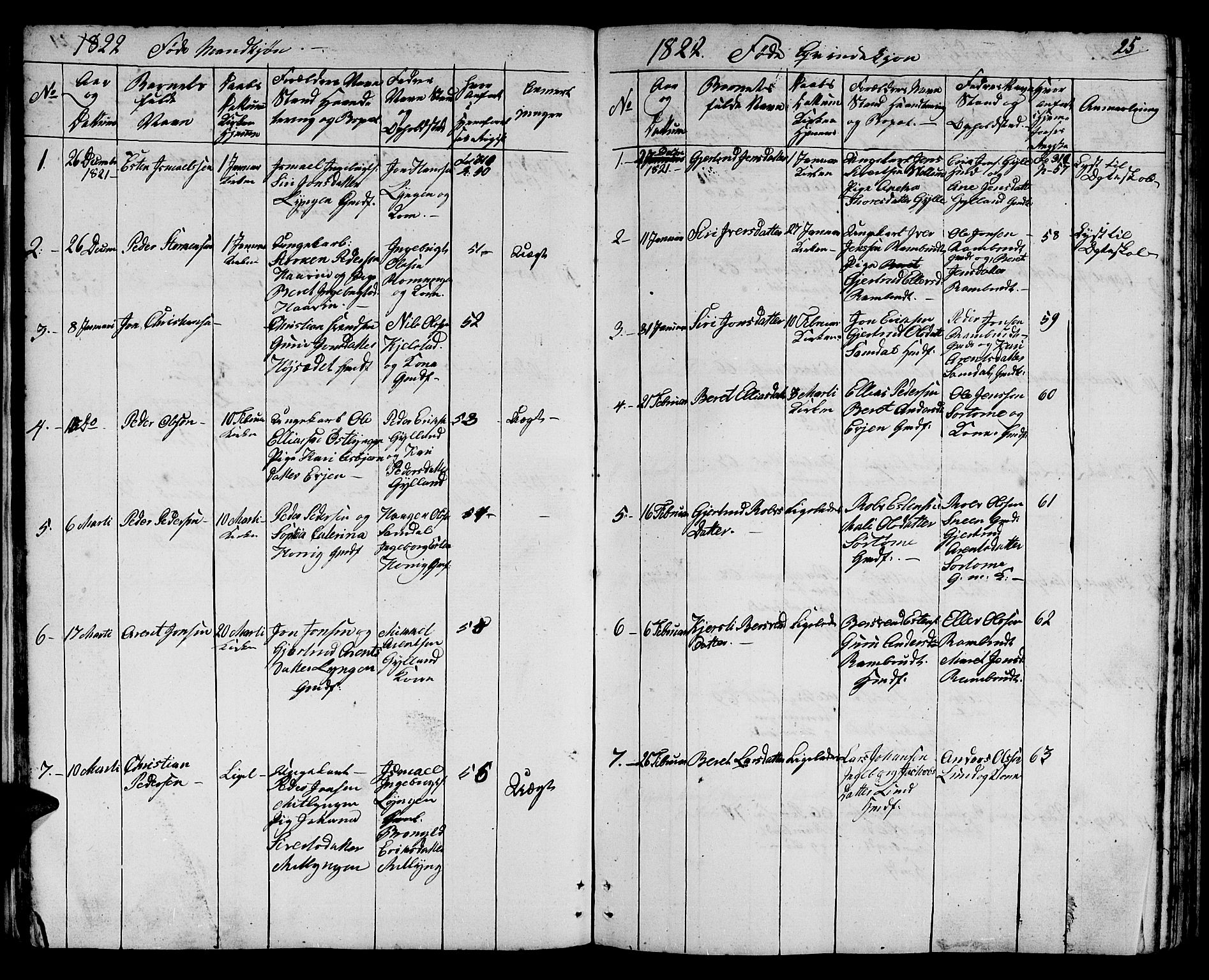 Ministerialprotokoller, klokkerbøker og fødselsregistre - Sør-Trøndelag, SAT/A-1456/692/L1108: Parish register (copy) no. 692C03, 1816-1833, p. 25
