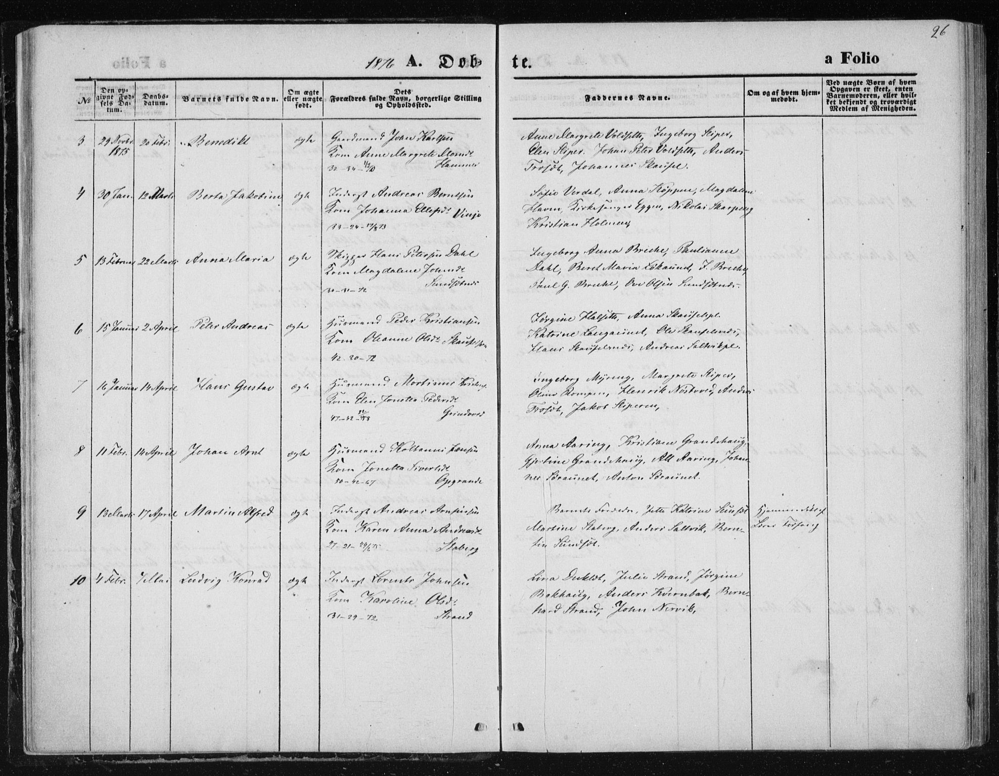 Ministerialprotokoller, klokkerbøker og fødselsregistre - Nord-Trøndelag, SAT/A-1458/733/L0324: Parish register (official) no. 733A03, 1870-1883, p. 26