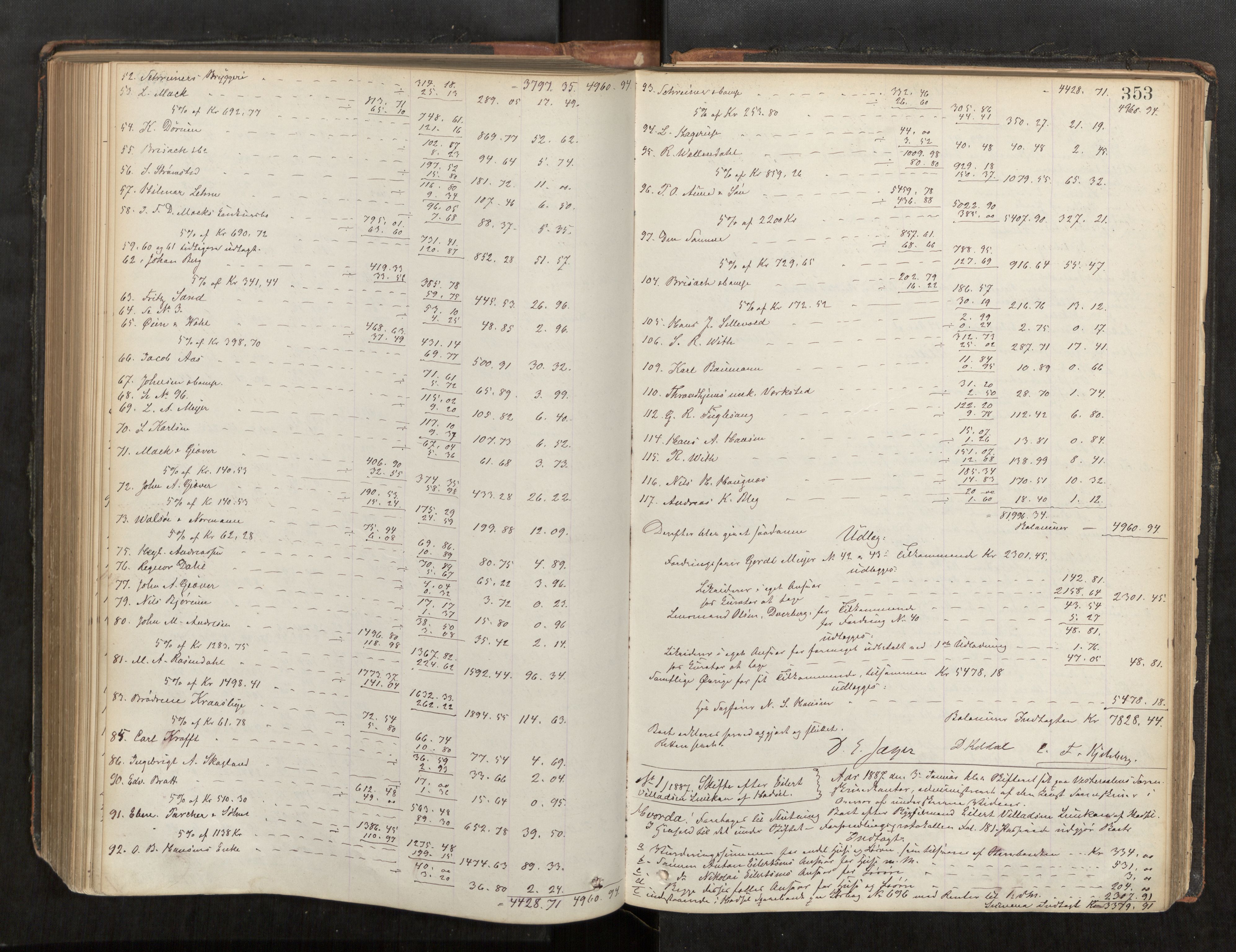 Vesterålen sorenskriveri, AV/SAT-A-4180/1/3/3A/L0021: Skifteslutningsprotokoll, 1879-1890, p. 353