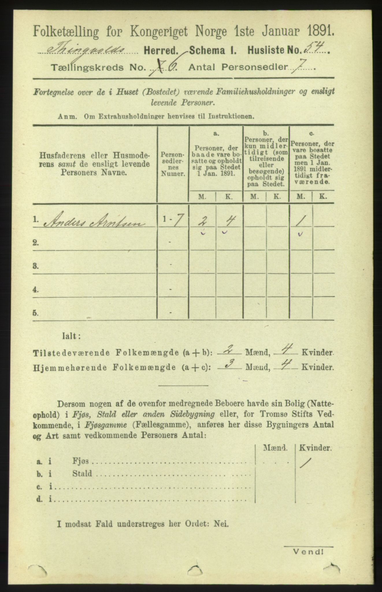 RA, 1891 census for 1560 Tingvoll, 1891, p. 2423