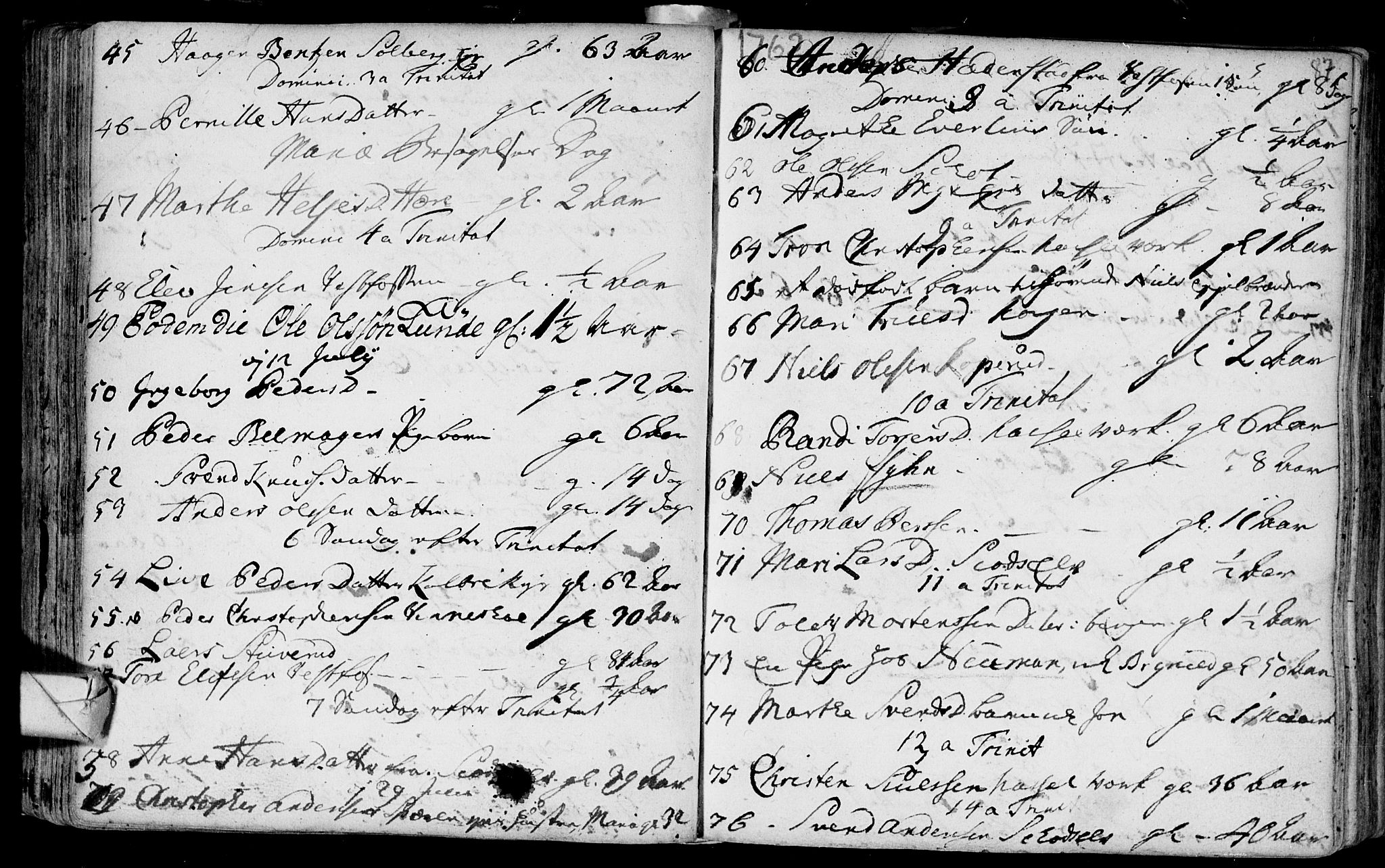 Eiker kirkebøker, AV/SAKO-A-4/F/Fa/L0007: Parish register (official) no. I 7 /1, 1733-1808, p. 87