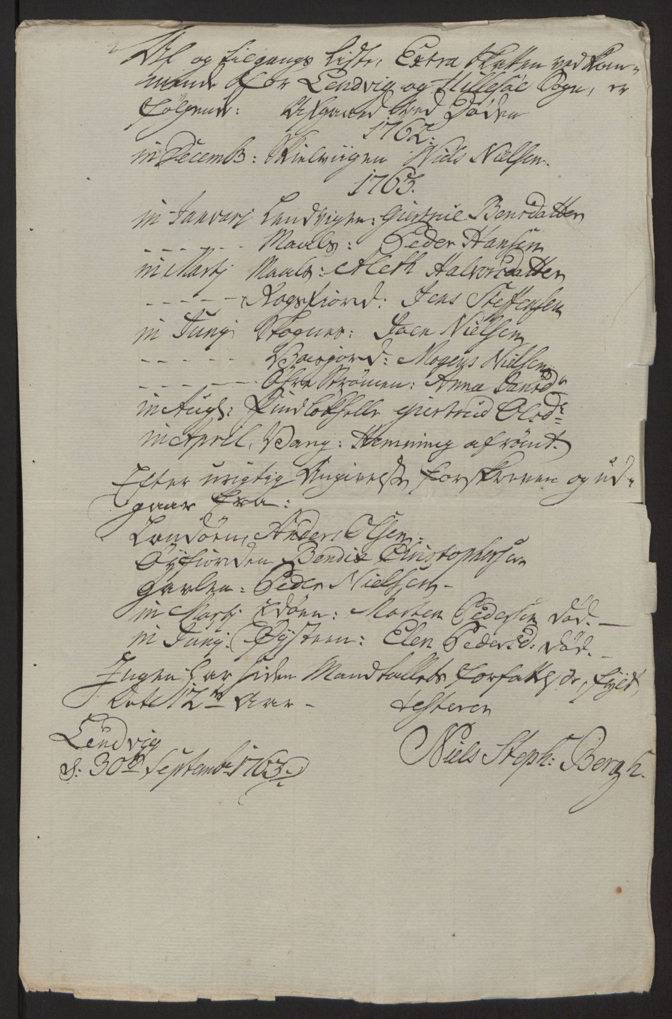 Rentekammeret inntil 1814, Reviderte regnskaper, Fogderegnskap, AV/RA-EA-4092/R68/L4845: Ekstraskatten Senja og Troms, 1762-1765, p. 206