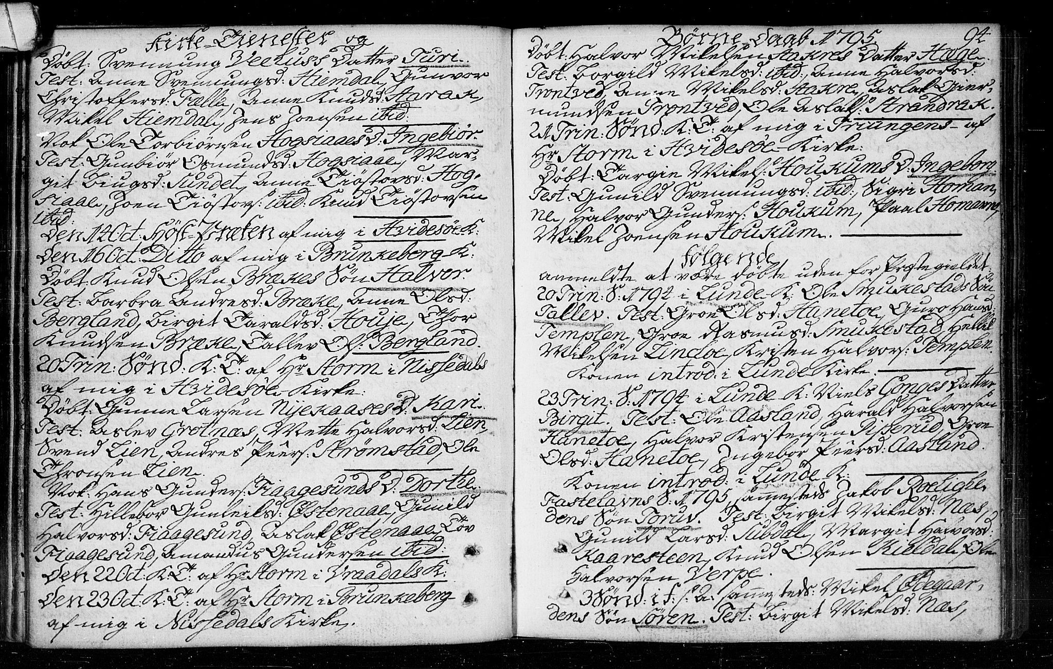 Kviteseid kirkebøker, SAKO/A-276/F/Fa/L0003: Parish register (official) no. I 3, 1787-1799, p. 94