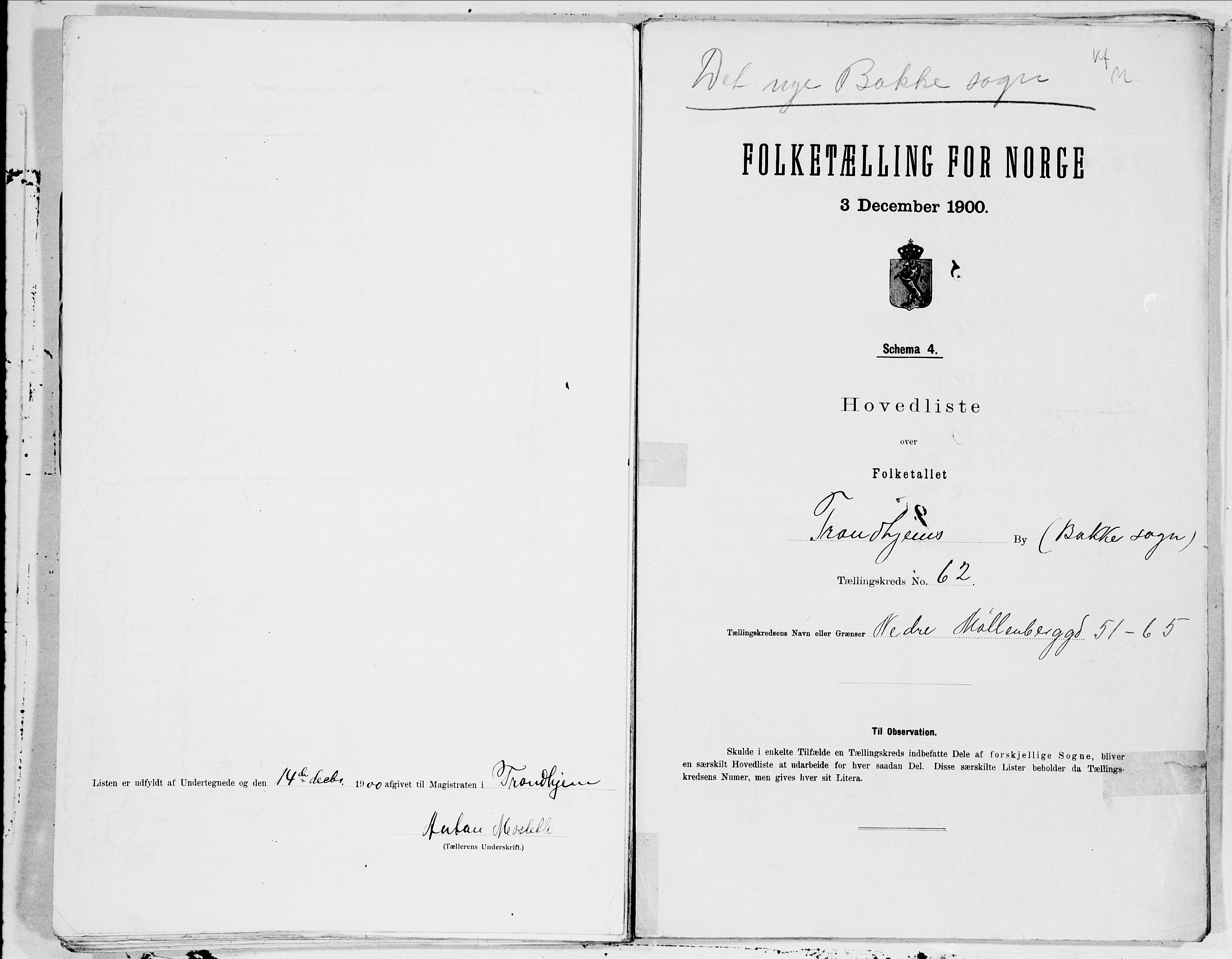 SAT, 1900 census for Trondheim, 1900, p. 123