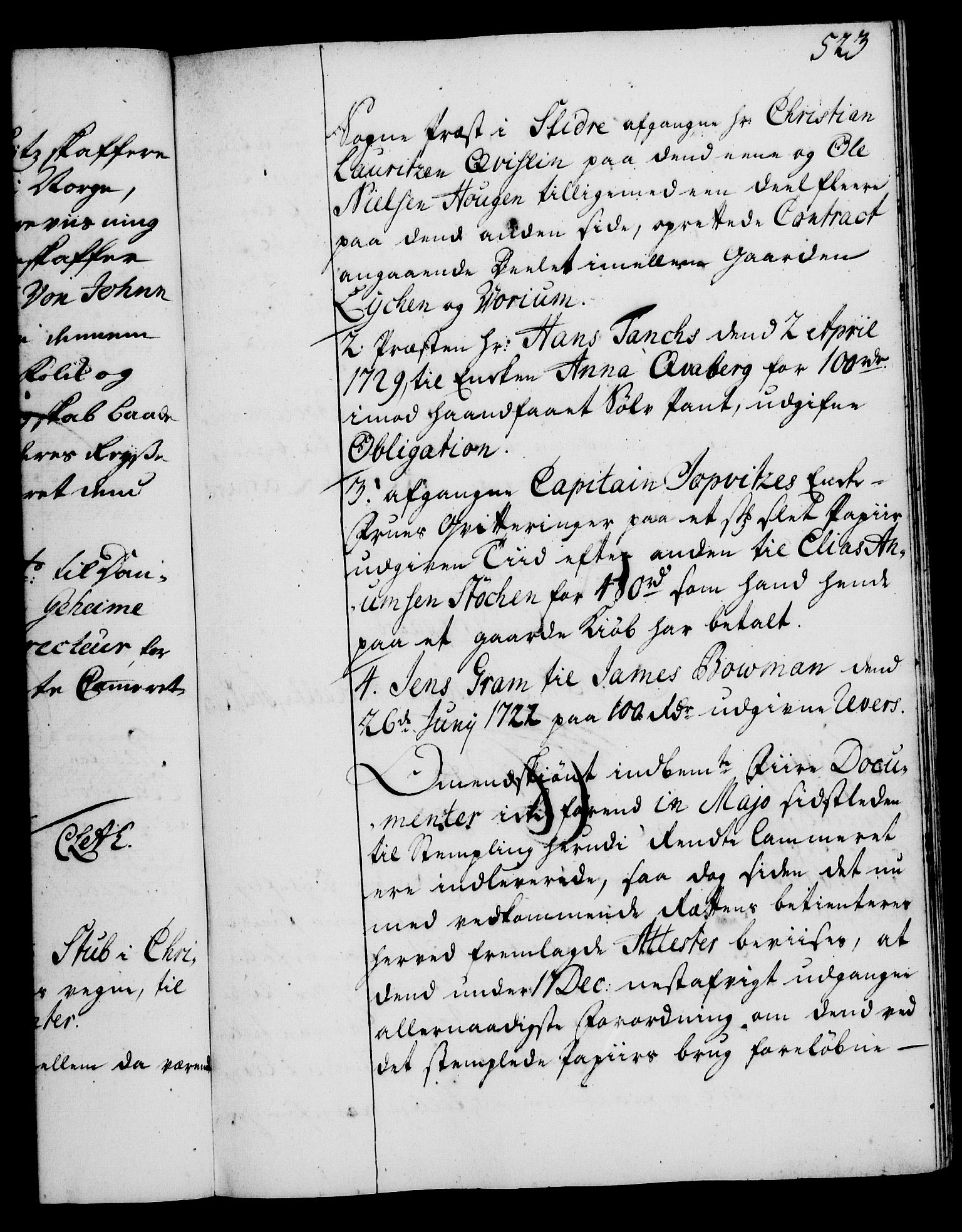 Rentekammeret, Kammerkanselliet, RA/EA-3111/G/Gg/Gga/L0003: Norsk ekspedisjonsprotokoll med register (merket RK 53.3), 1727-1734, p. 523