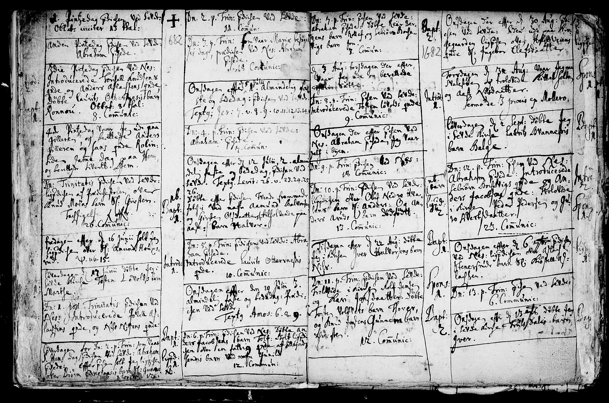 Sauherad kirkebøker, AV/SAKO-A-298/F/Fa/L0002: Parish register (official) no. I 2, 1681-1720, p. 12-13