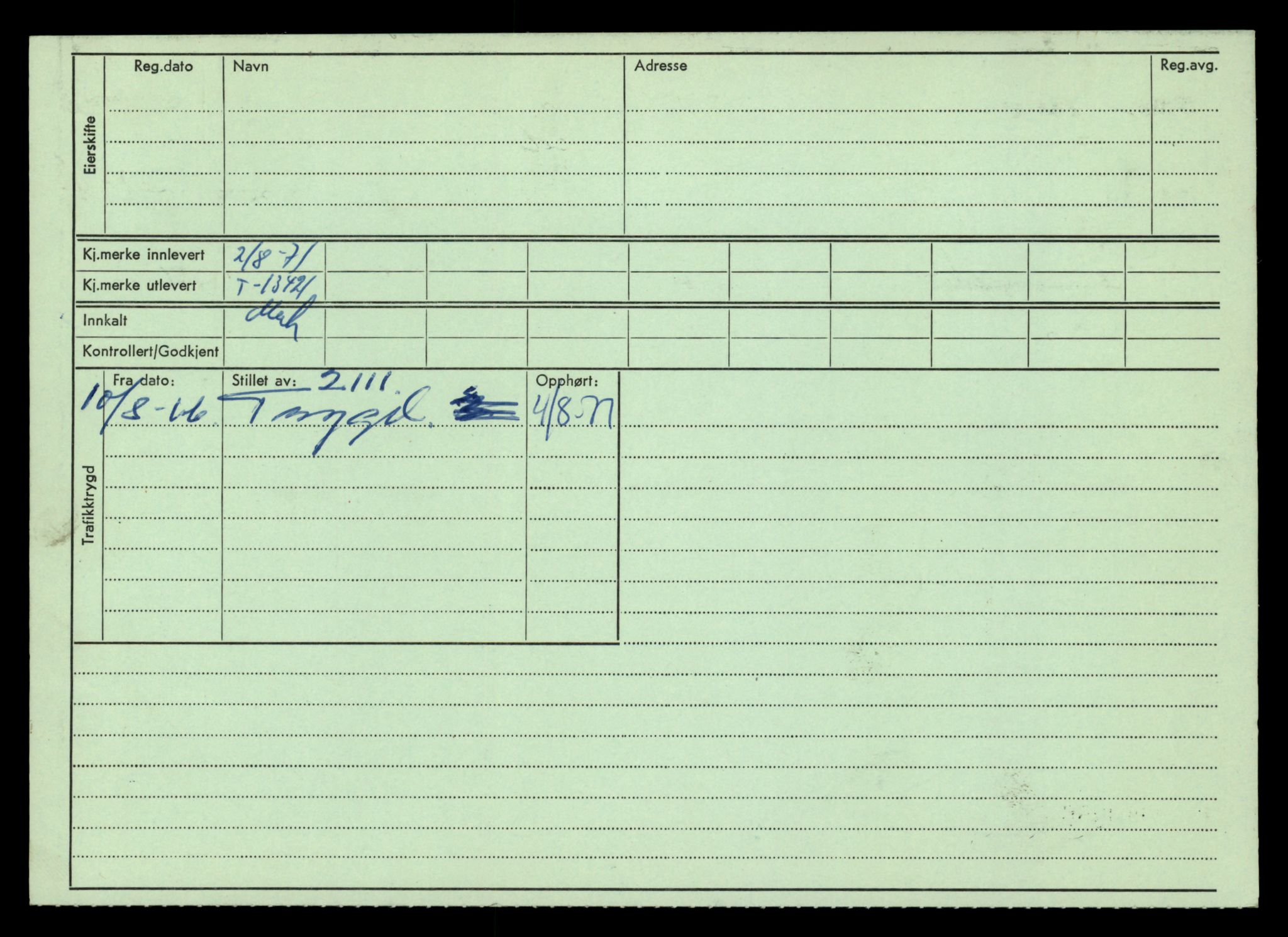 Møre og Romsdal vegkontor - Ålesund trafikkstasjon, AV/SAT-A-4099/F/Fe/L0039: Registreringskort for kjøretøy T 13361 - T 13530, 1927-1998, p. 1026