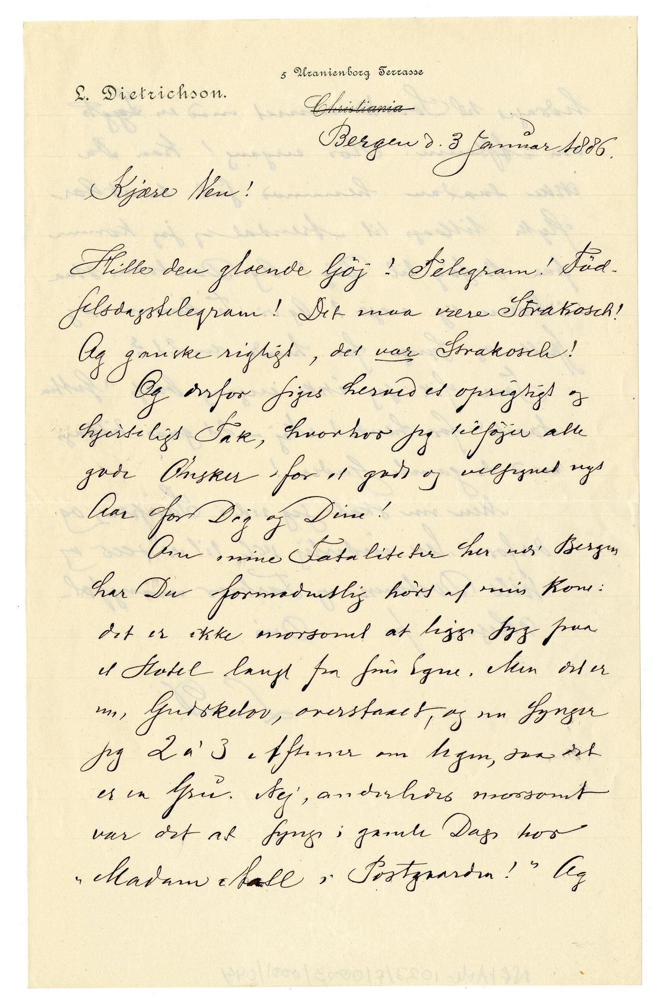 Diderik Maria Aalls brevsamling, NF/Ark-1023/F/L0003: D.M. Aalls brevsamling. D - G, 1797-1889, p. 81