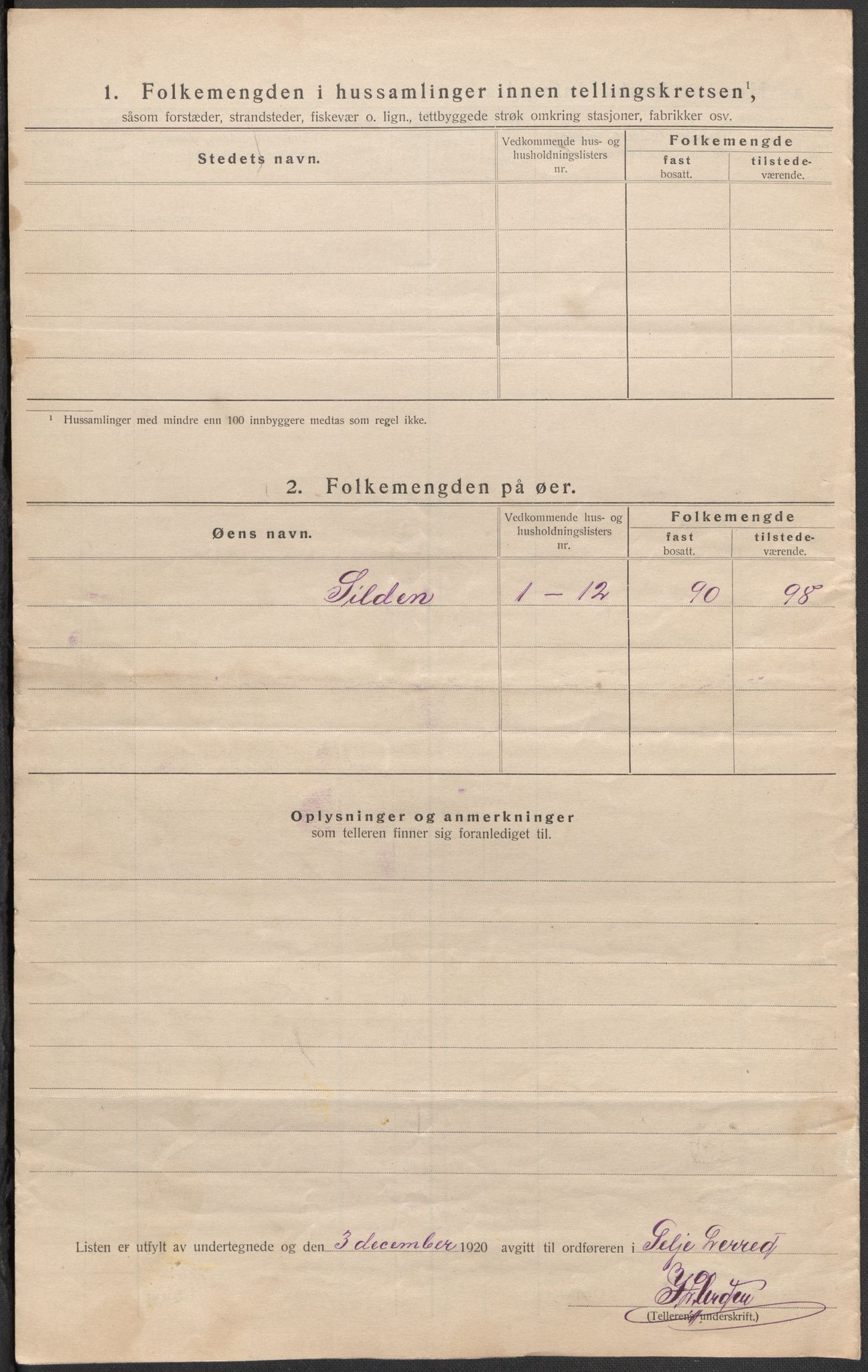 SAB, 1920 census for Selje, 1920, p. 65