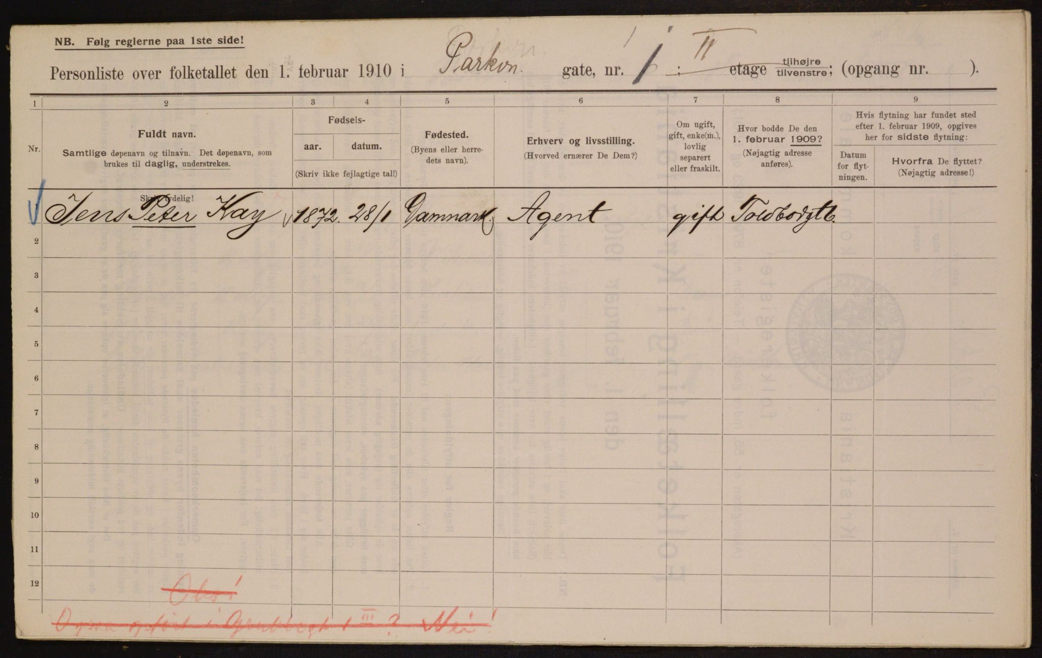 OBA, Municipal Census 1910 for Kristiania, 1910, p. 74775