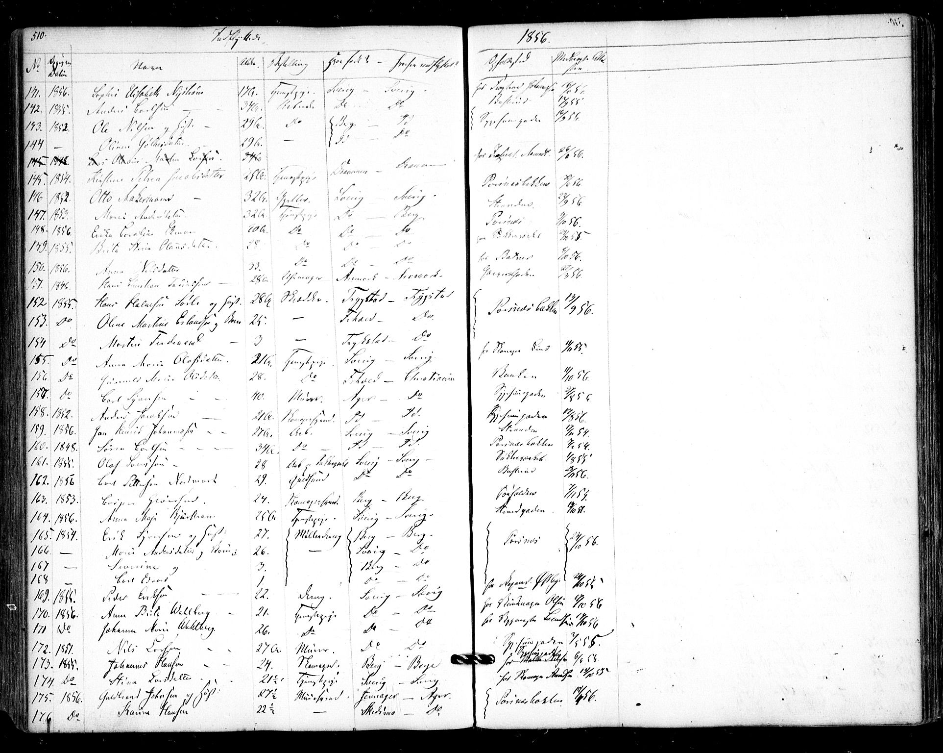 Halden prestekontor Kirkebøker, AV/SAO-A-10909/F/Fa/L0006: Parish register (official) no. I 6, 1845-1856, p. 510