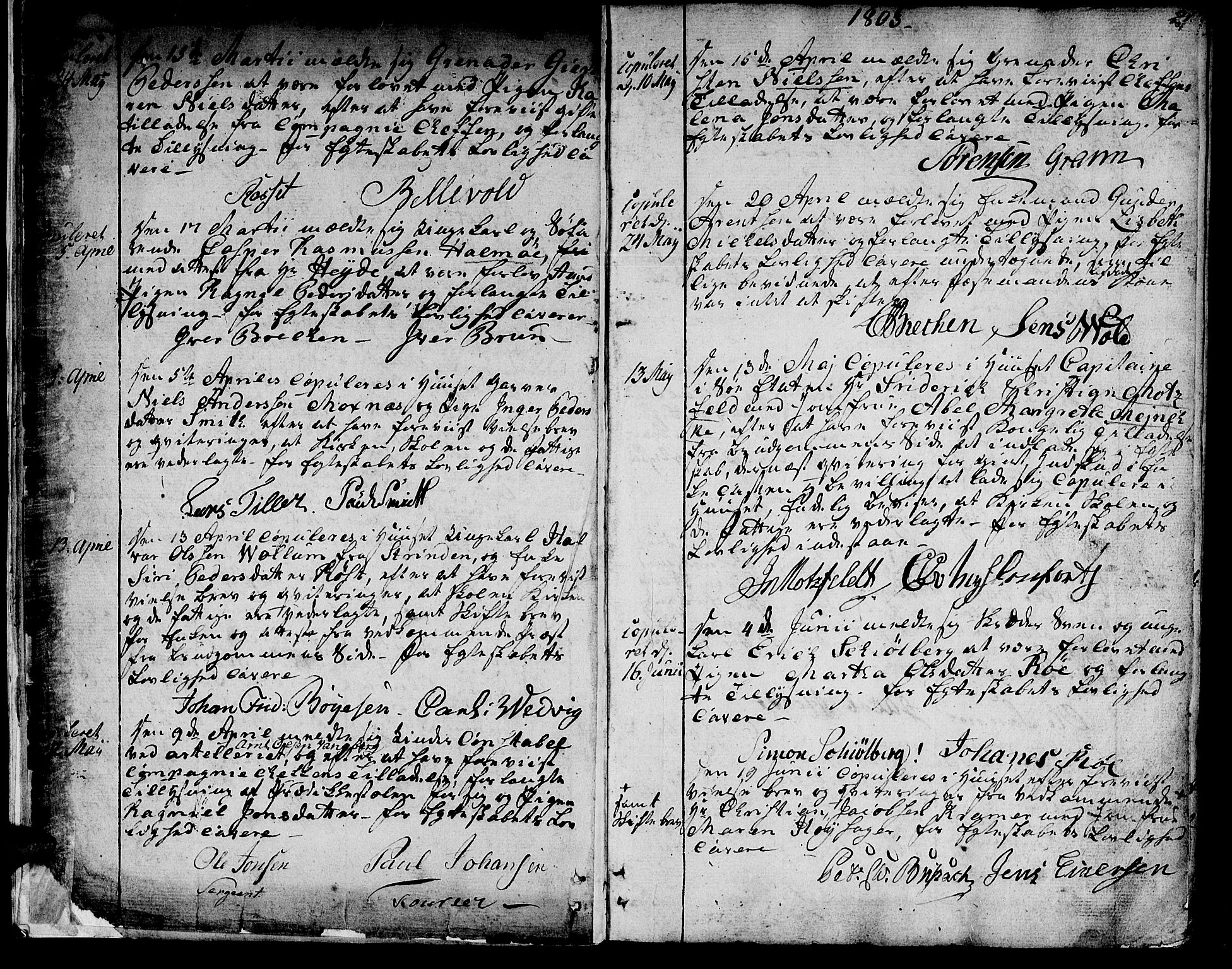 Ministerialprotokoller, klokkerbøker og fødselsregistre - Sør-Trøndelag, SAT/A-1456/601/L0042: Parish register (official) no. 601A10, 1802-1830, p. 20-21