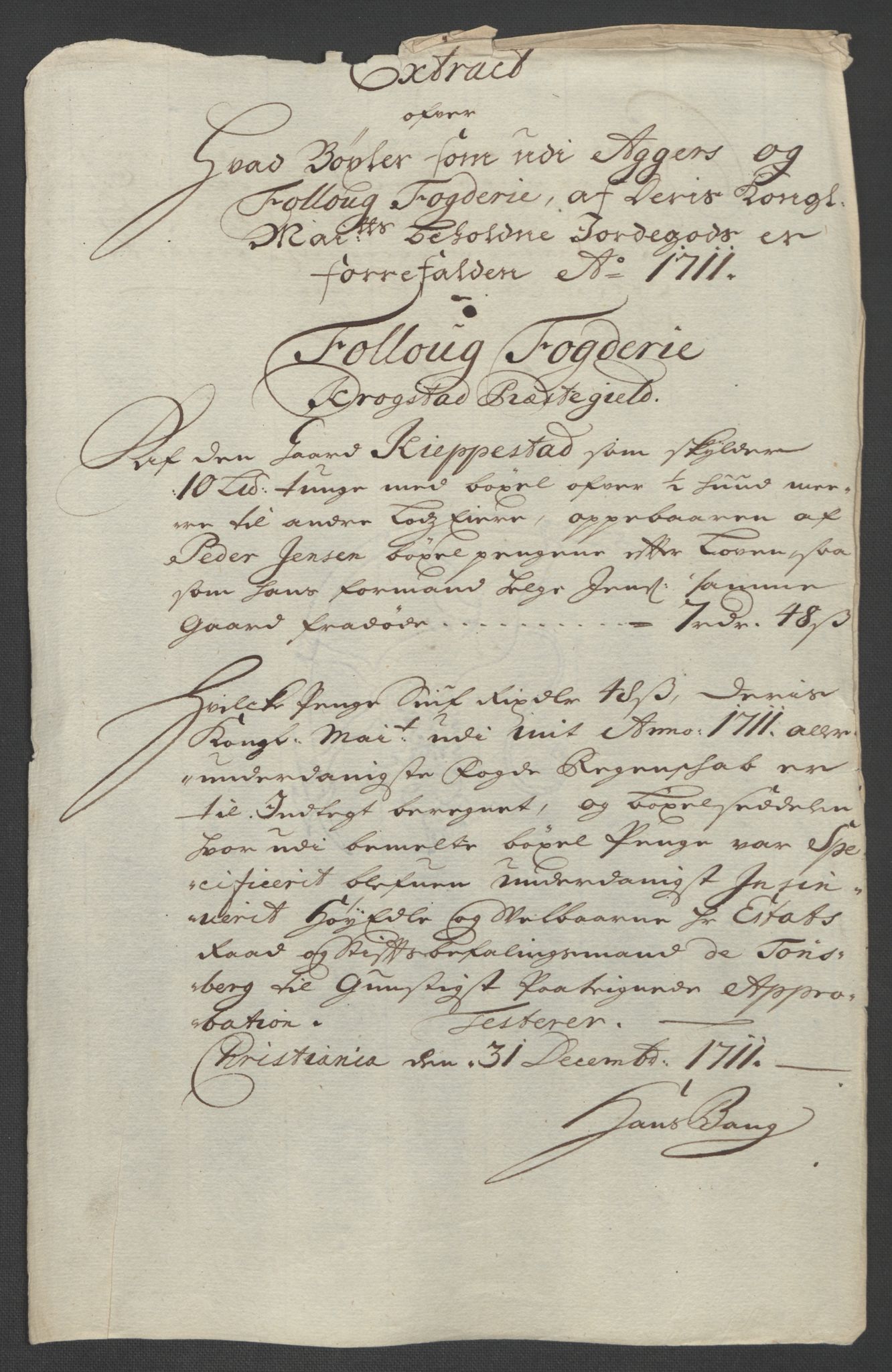 Rentekammeret inntil 1814, Reviderte regnskaper, Fogderegnskap, RA/EA-4092/R10/L0448: Fogderegnskap Aker og Follo, 1710-1711, p. 209