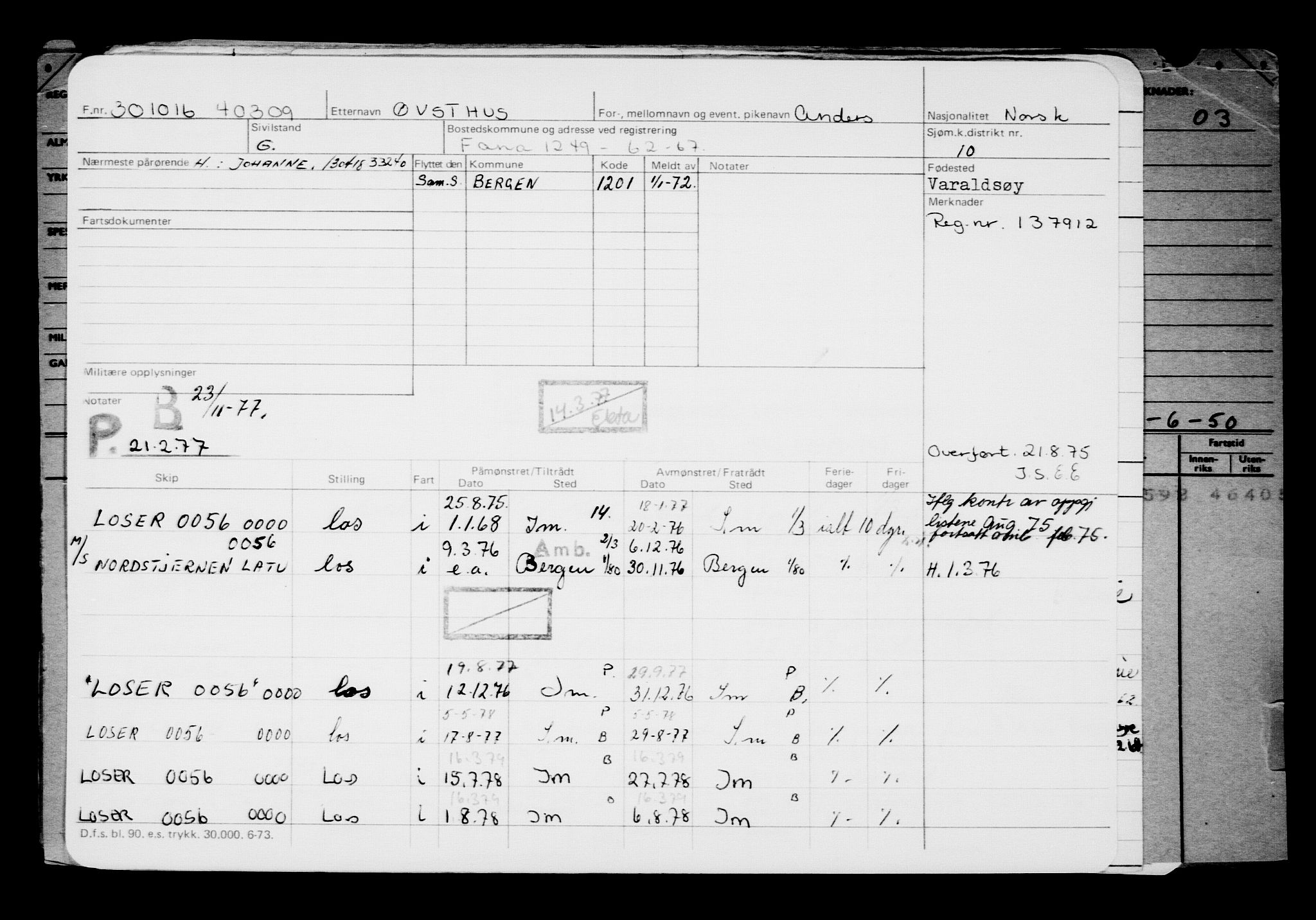 Direktoratet for sjømenn, AV/RA-S-3545/G/Gb/L0143: Hovedkort, 1916, p. 491