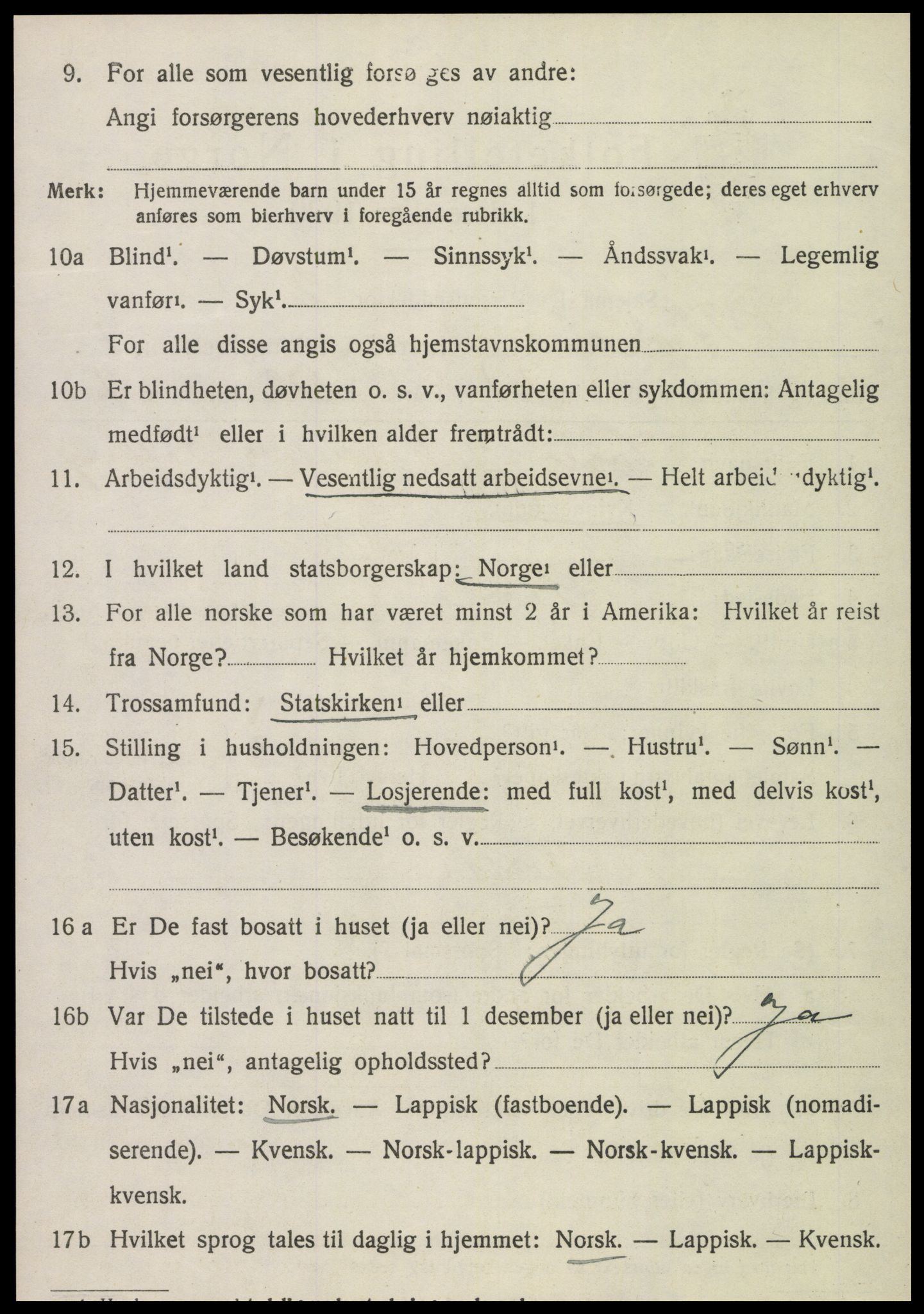 SAT, 1920 census for Røra, 1920, p. 1492