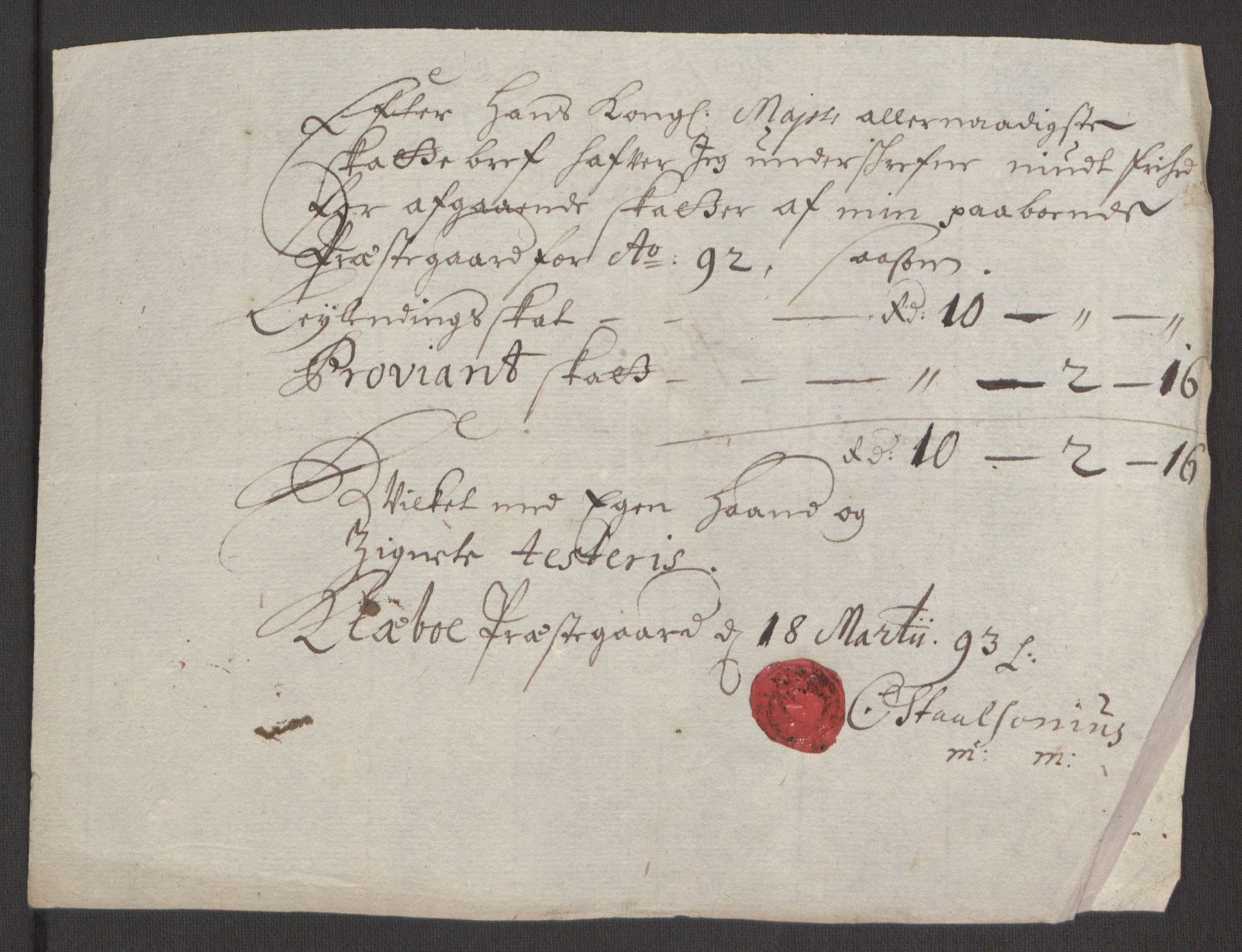 Rentekammeret inntil 1814, Reviderte regnskaper, Fogderegnskap, AV/RA-EA-4092/R61/L4103: Fogderegnskap Strinda og Selbu, 1691-1692, p. 393