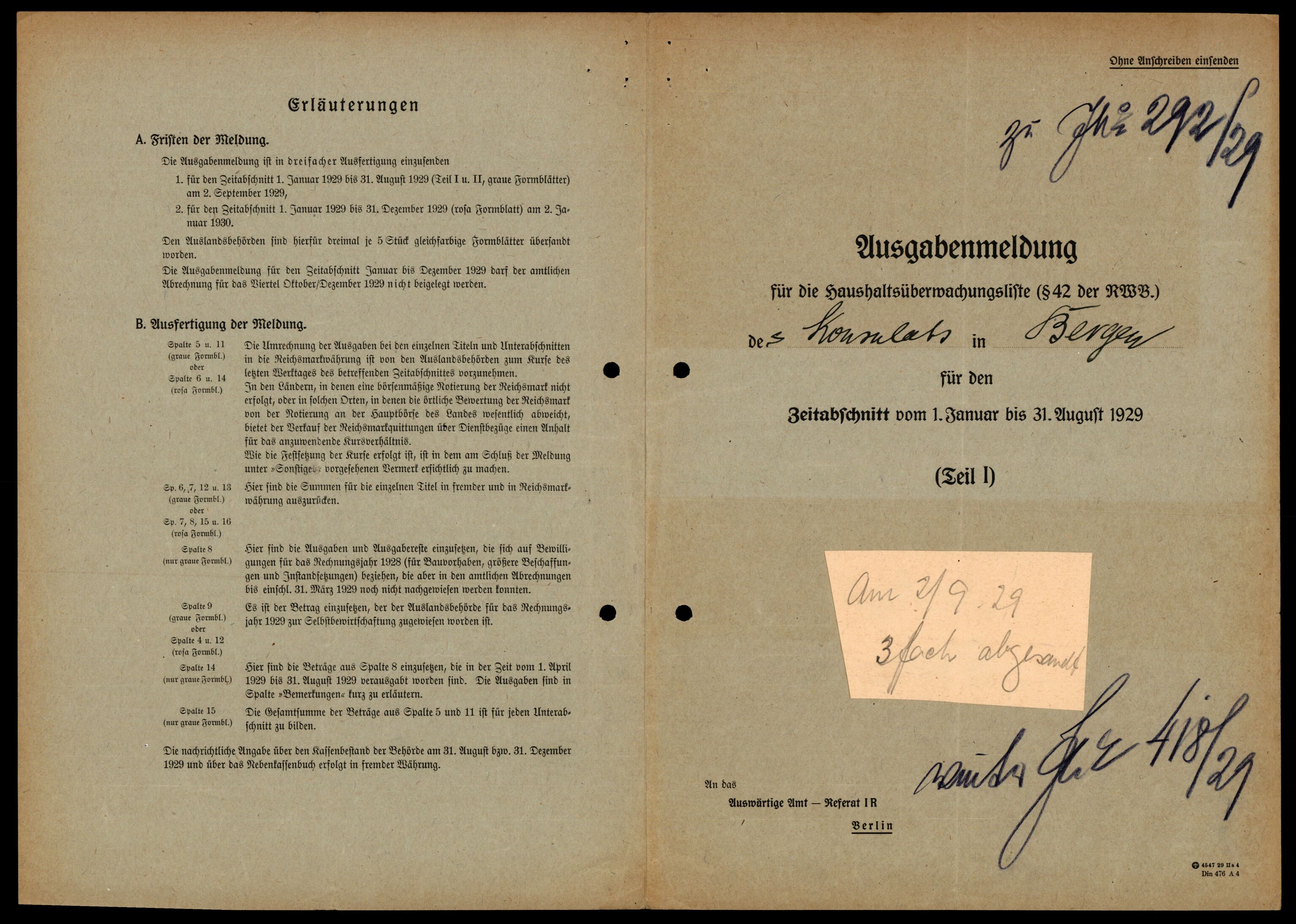 Forsvarets Overkommando. 2 kontor. Arkiv 11.4. Spredte tyske arkivsaker, AV/RA-RAFA-7031/D/Dar/Darc/L0021: FO.II. Tyske konsulater, 1929-1940, p. 556