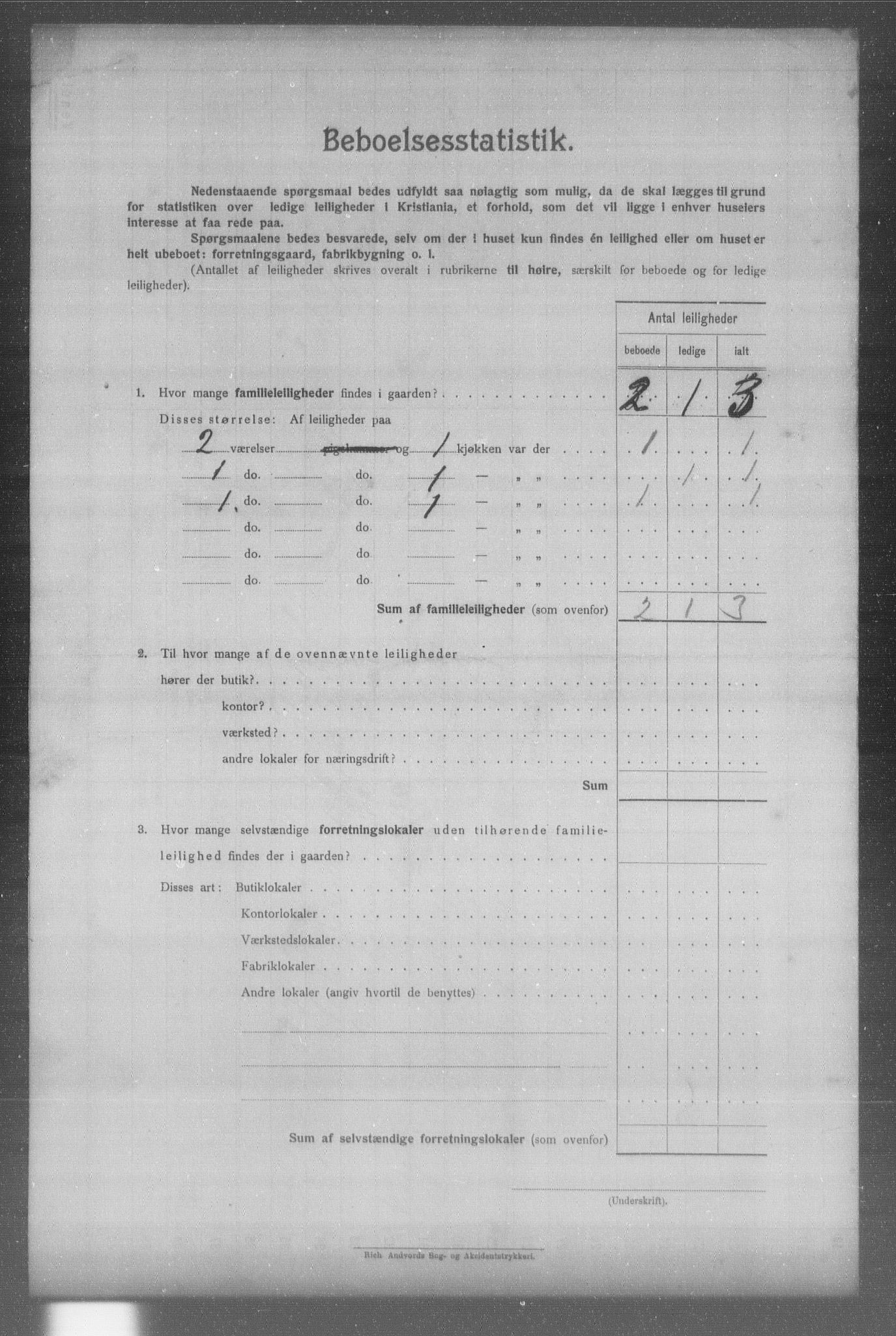 OBA, Municipal Census 1904 for Kristiania, 1904, p. 2400