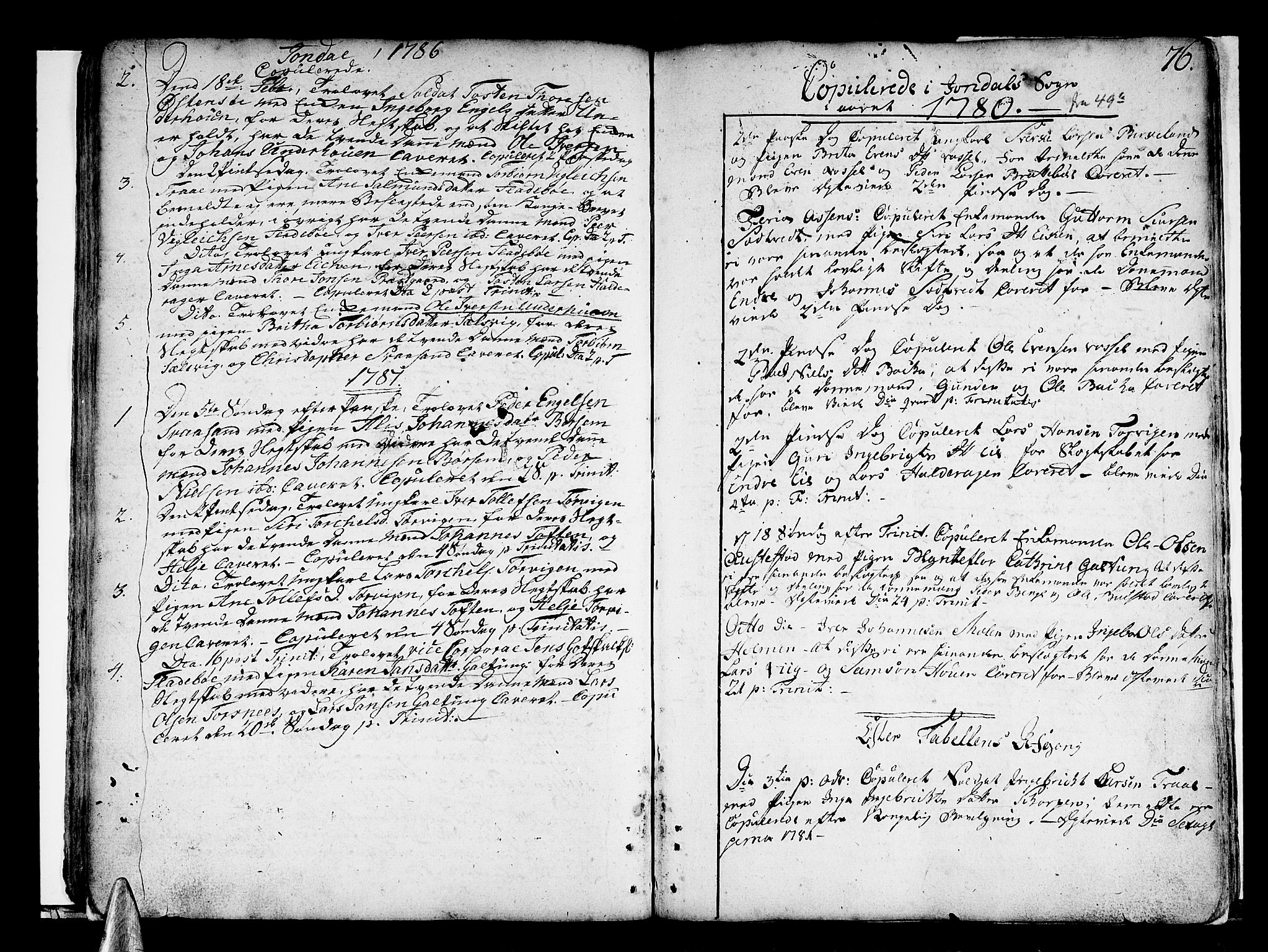 Strandebarm sokneprestembete, AV/SAB-A-78401/H/Haa: Parish register (official) no. A 3 /2, 1751-1787, p. 76