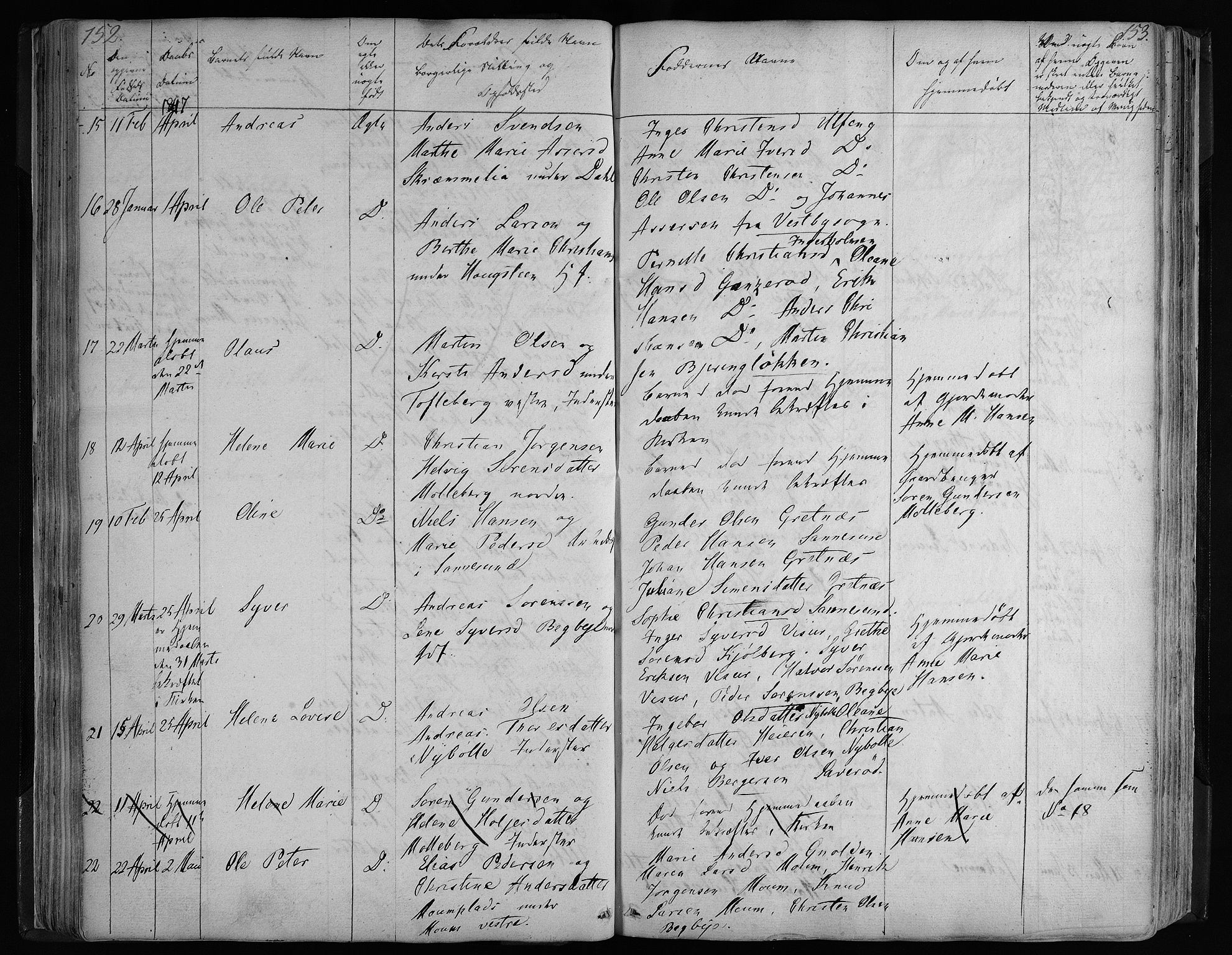 Borge prestekontor Kirkebøker, AV/SAO-A-10903/F/Fa/L0004: Parish register (official) no. I 4, 1836-1848, p. 152-153