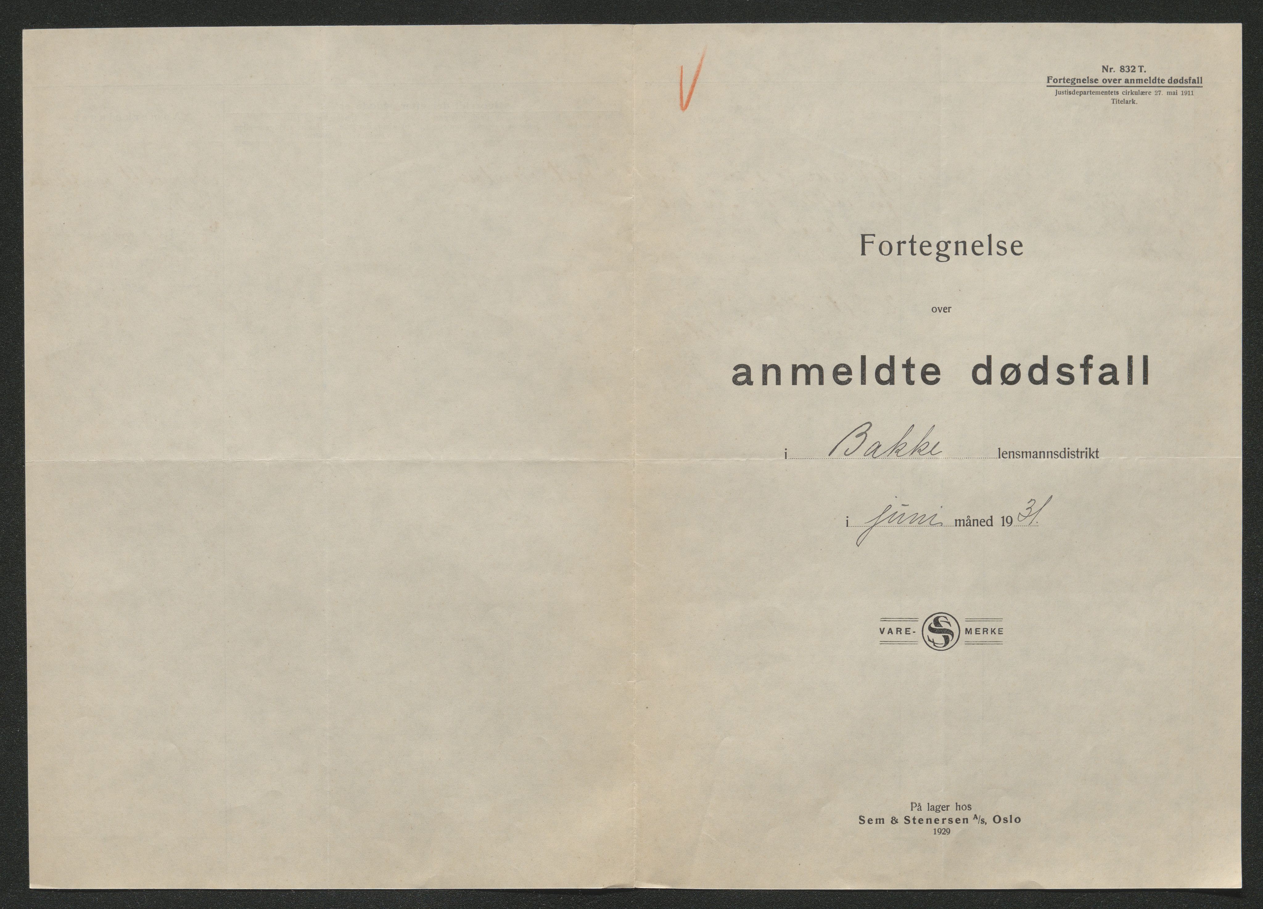 Eiker, Modum og Sigdal sorenskriveri, AV/SAKO-A-123/H/Ha/Hab/L0046: Dødsfallsmeldinger, 1930-1931, p. 925