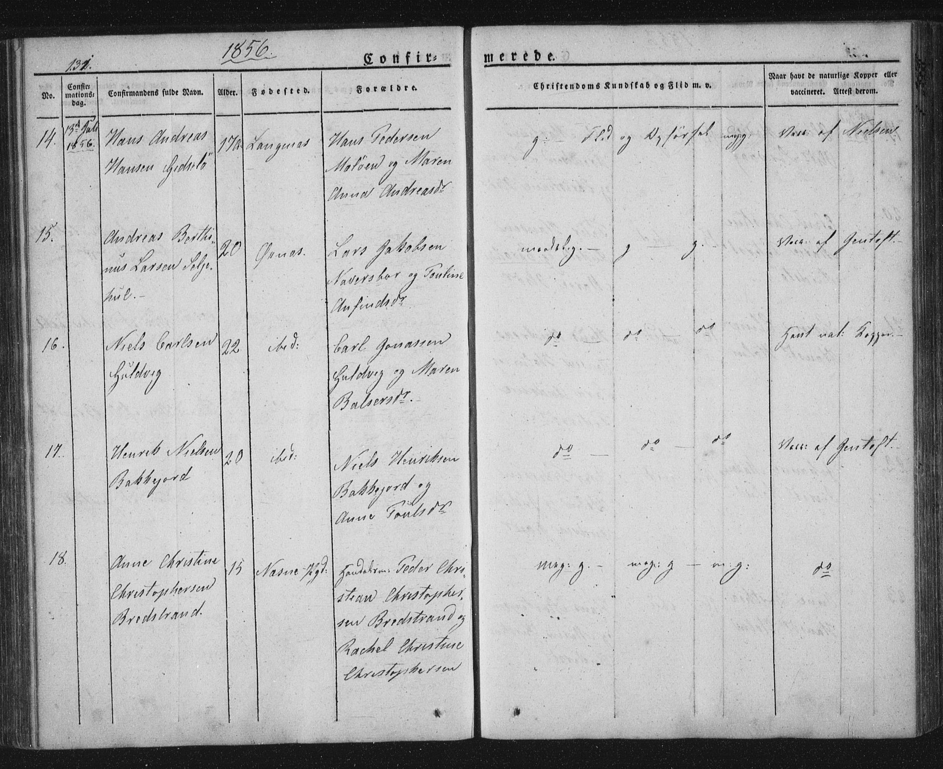 Ministerialprotokoller, klokkerbøker og fødselsregistre - Nordland, SAT/A-1459/893/L1332: Parish register (official) no. 893A05, 1841-1858, p. 131
