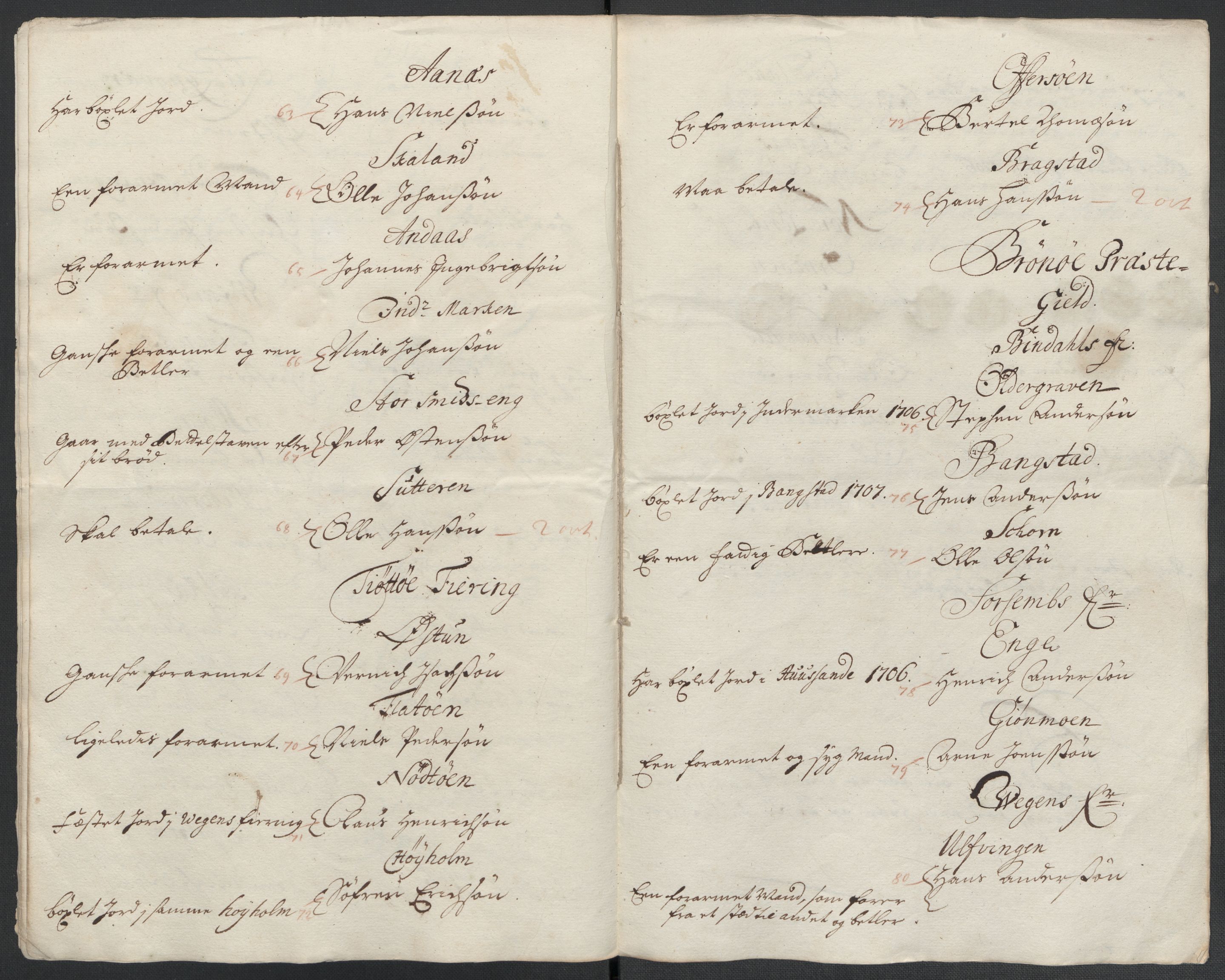 Rentekammeret inntil 1814, Reviderte regnskaper, Fogderegnskap, RA/EA-4092/R65/L4509: Fogderegnskap Helgeland, 1706-1707, p. 287