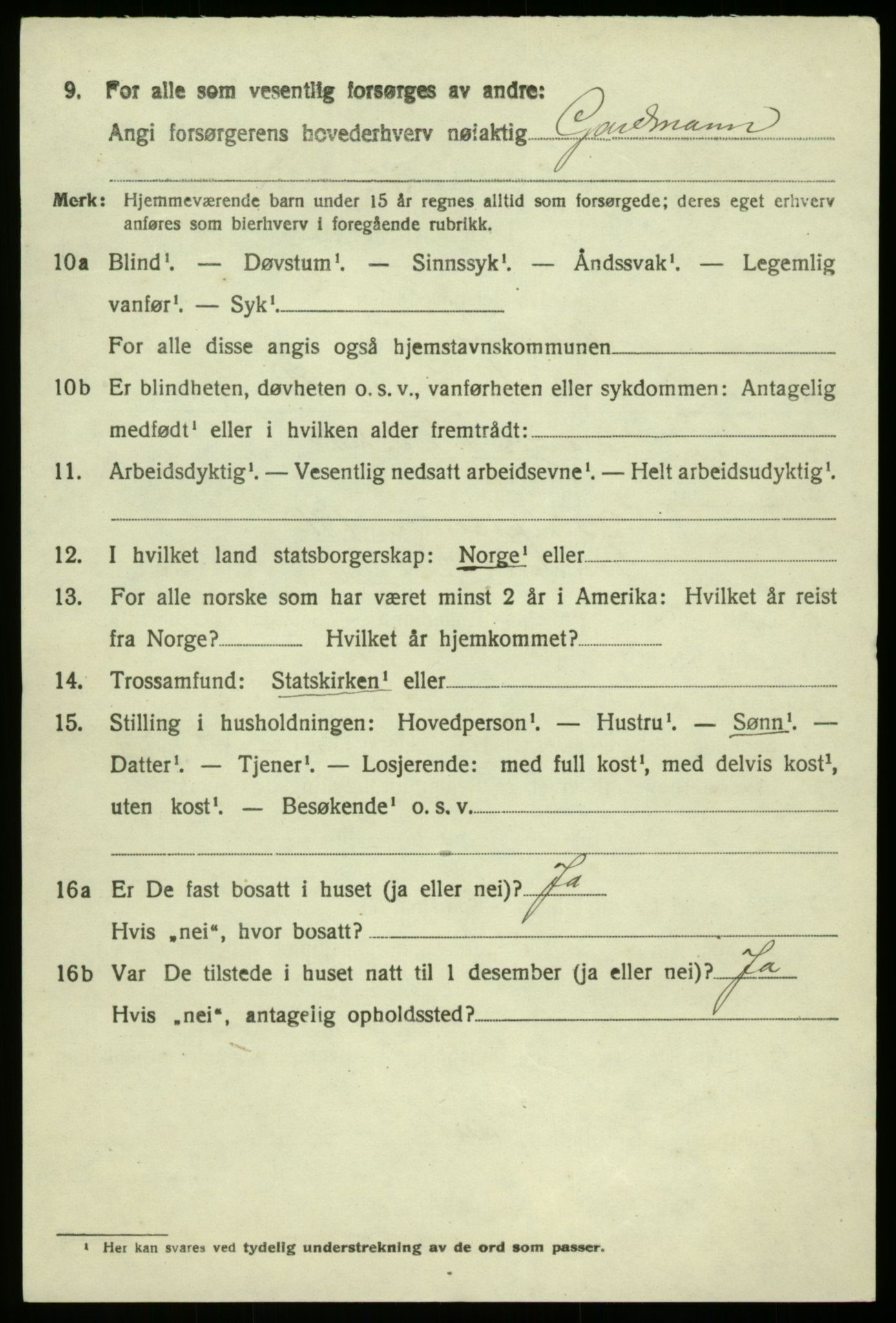 SAB, 1920 census for Modalen, 1920, p. 1121