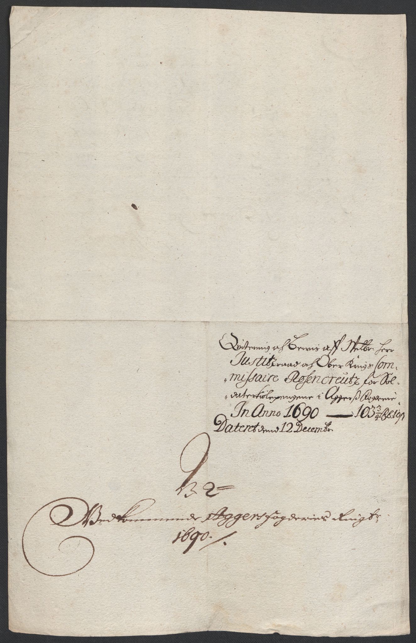 Rentekammeret inntil 1814, Reviderte regnskaper, Fogderegnskap, AV/RA-EA-4092/R08/L0425: Fogderegnskap Aker, 1690-1691, p. 7