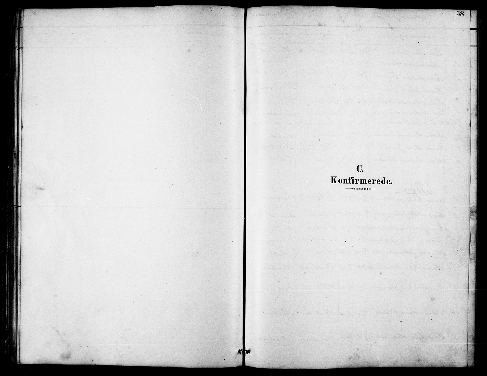 Ministerialprotokoller, klokkerbøker og fødselsregistre - Møre og Romsdal, SAT/A-1454/521/L0302: Parish register (copy) no. 521C03, 1882-1907, p. 58