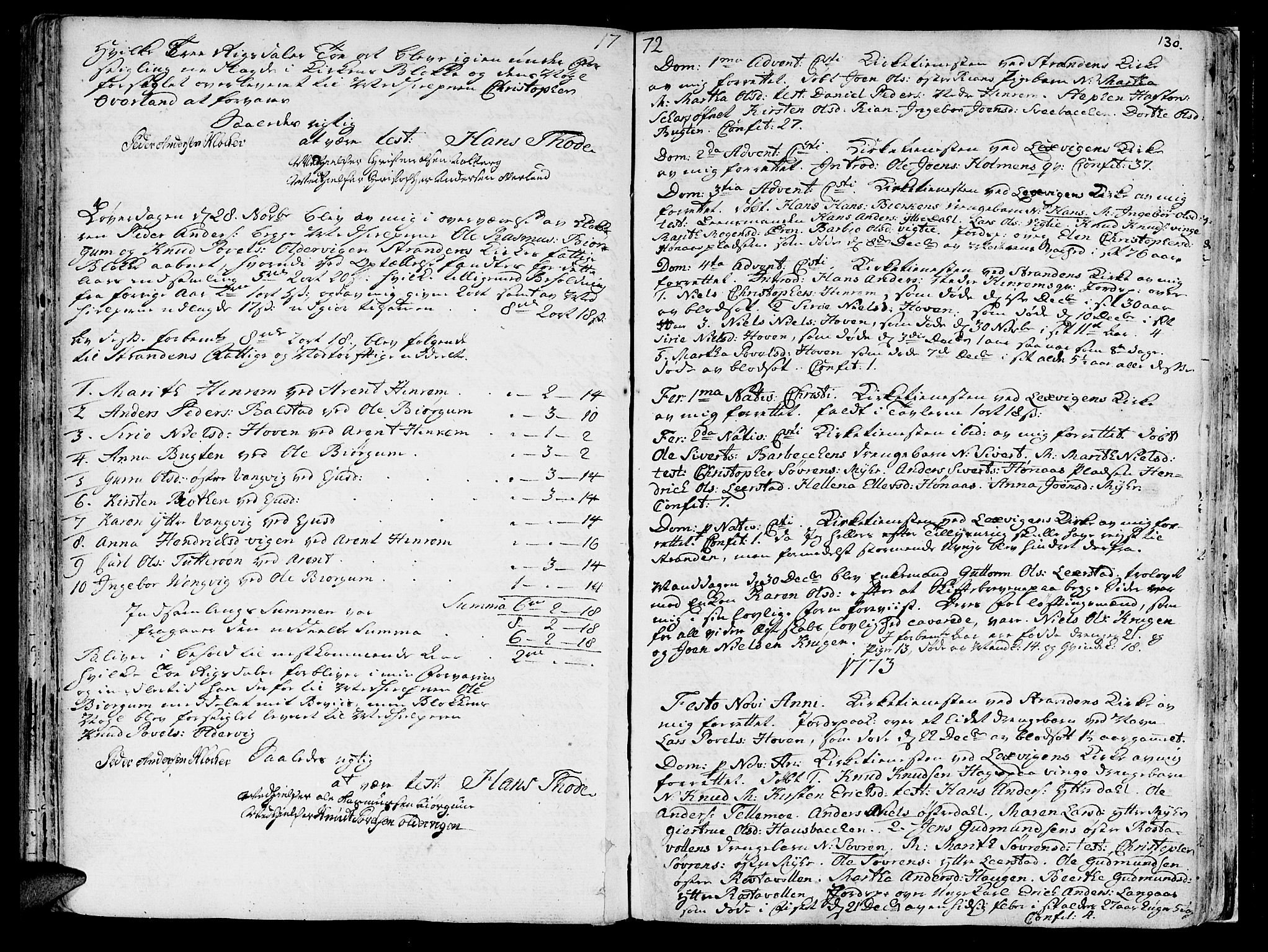 Ministerialprotokoller, klokkerbøker og fødselsregistre - Nord-Trøndelag, AV/SAT-A-1458/701/L0003: Parish register (official) no. 701A03, 1751-1783, p. 130