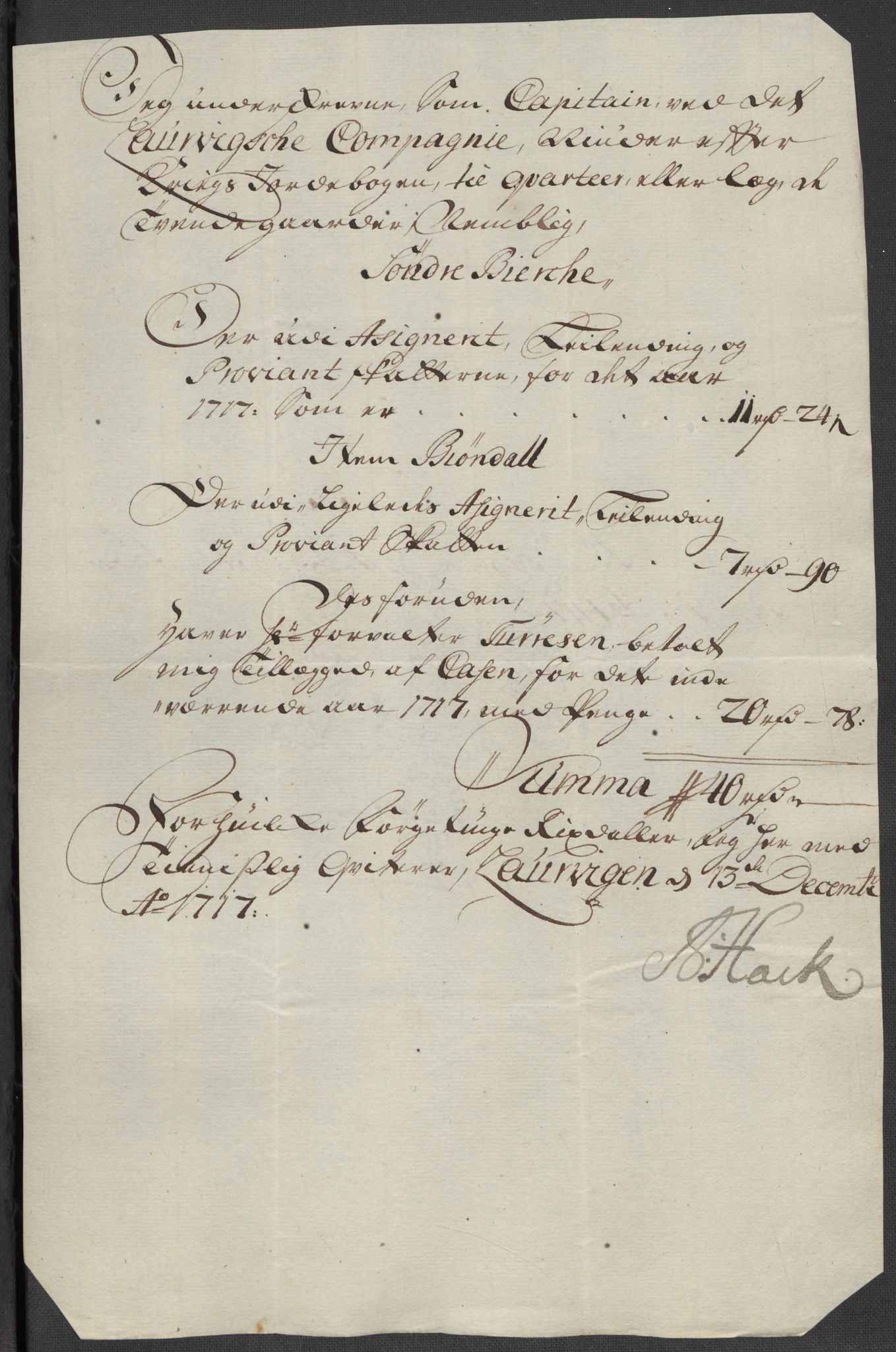 Rentekammeret inntil 1814, Reviderte regnskaper, Fogderegnskap, RA/EA-4092/R33/L1987: Fogderegnskap Larvik grevskap, 1716-1717, p. 593