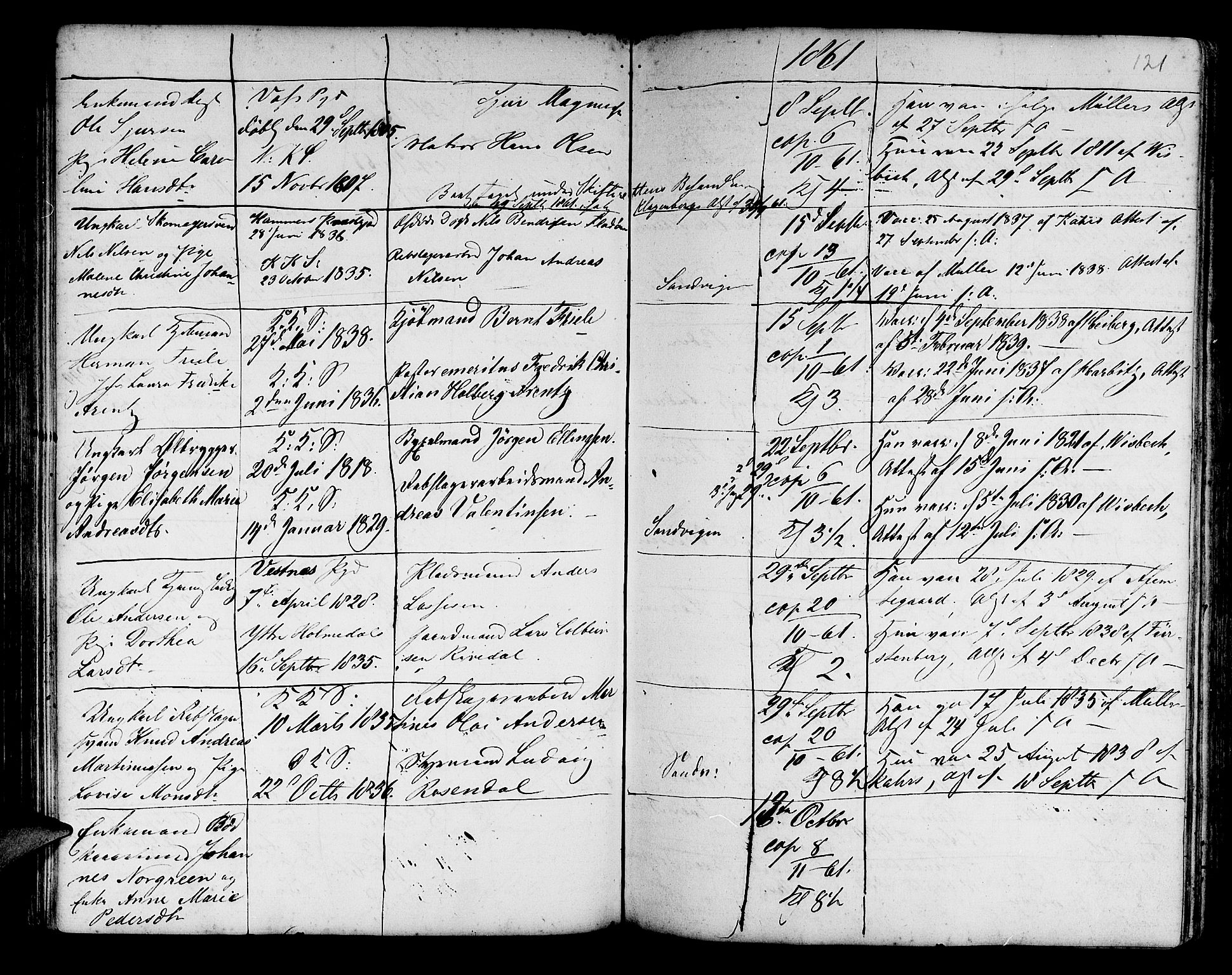 Korskirken sokneprestembete, AV/SAB-A-76101/H/Haa/L0009: Parish register (official) no. A 9, 1743-1861, p. 121