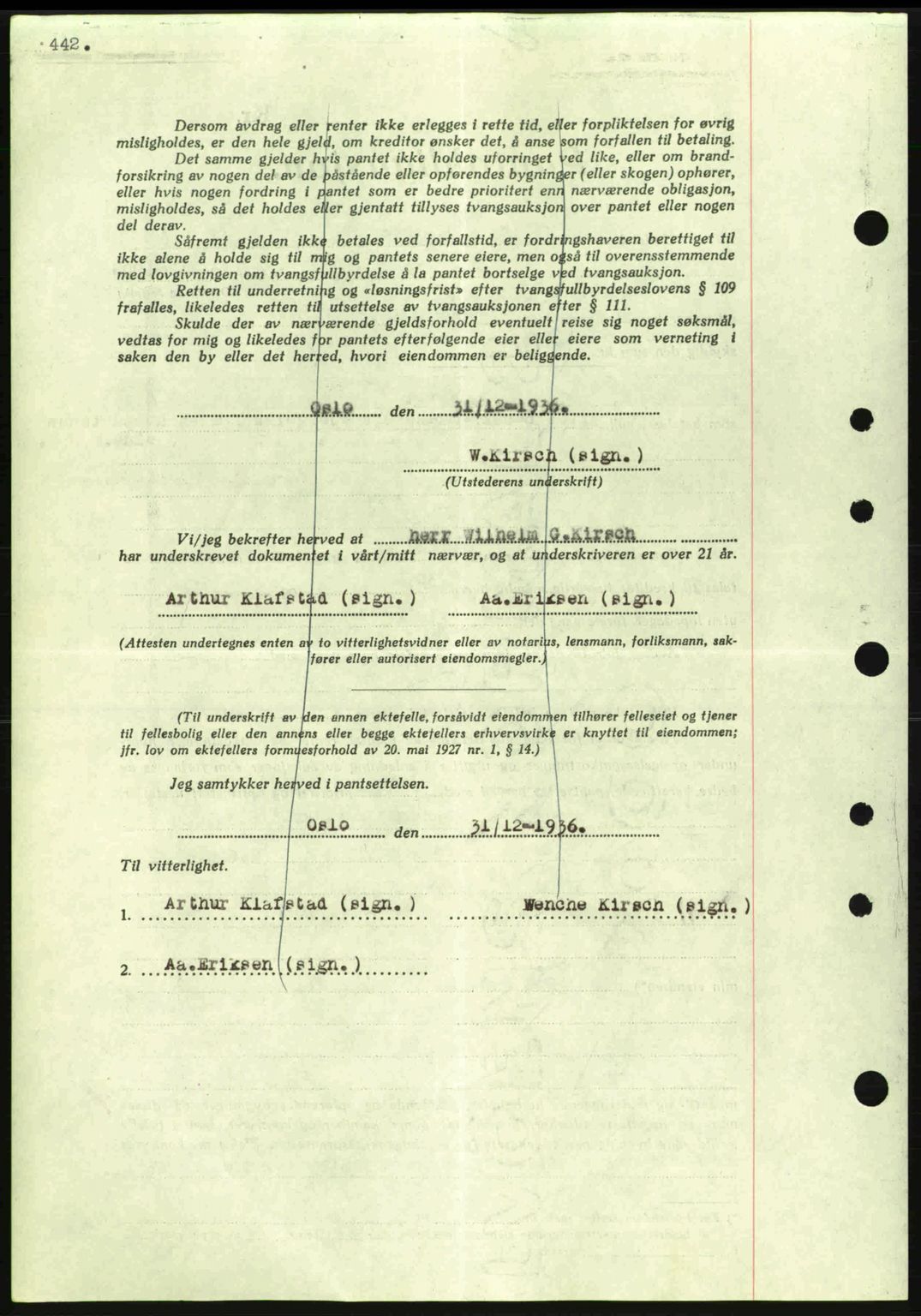 Eiker, Modum og Sigdal sorenskriveri, SAKO/A-123/G/Ga/Gab/L0034: Mortgage book no. A4, 1936-1937, Diary no: : 26/1937