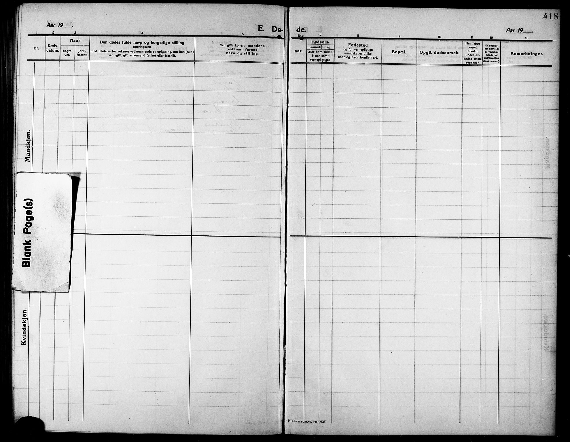 Ibestad sokneprestembete, AV/SATØ-S-0077/H/Ha/Hab/L0009klokker: Parish register (copy) no. 9, 1902-1914, p. 418