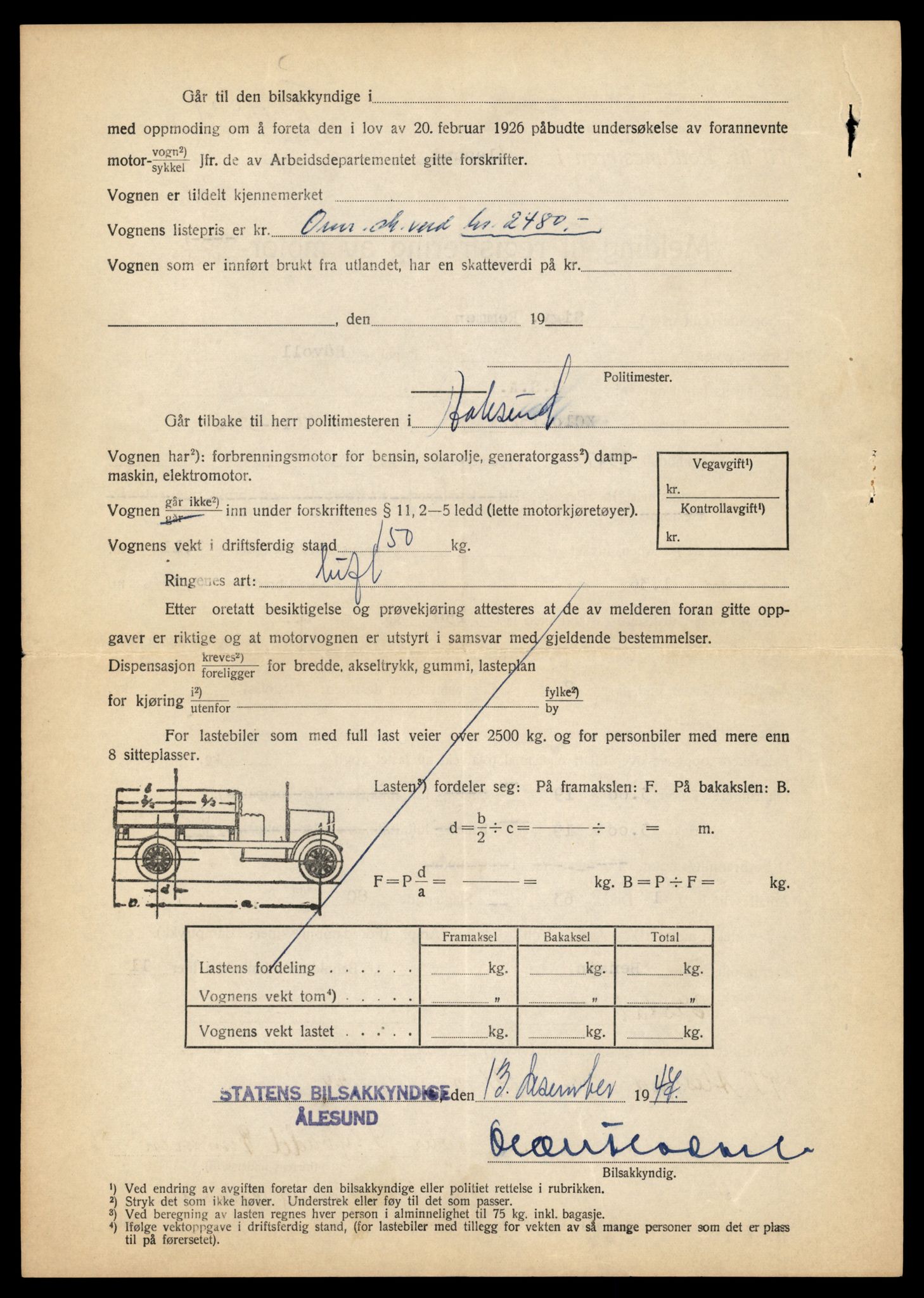 Møre og Romsdal vegkontor - Ålesund trafikkstasjon, AV/SAT-A-4099/F/Fe/L0026: Registreringskort for kjøretøy T 11046 - T 11160, 1927-1998, p. 122