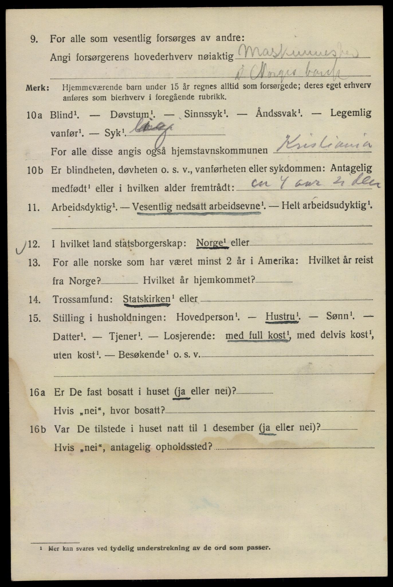 SAO, 1920 census for Kristiania, 1920, p. 150210