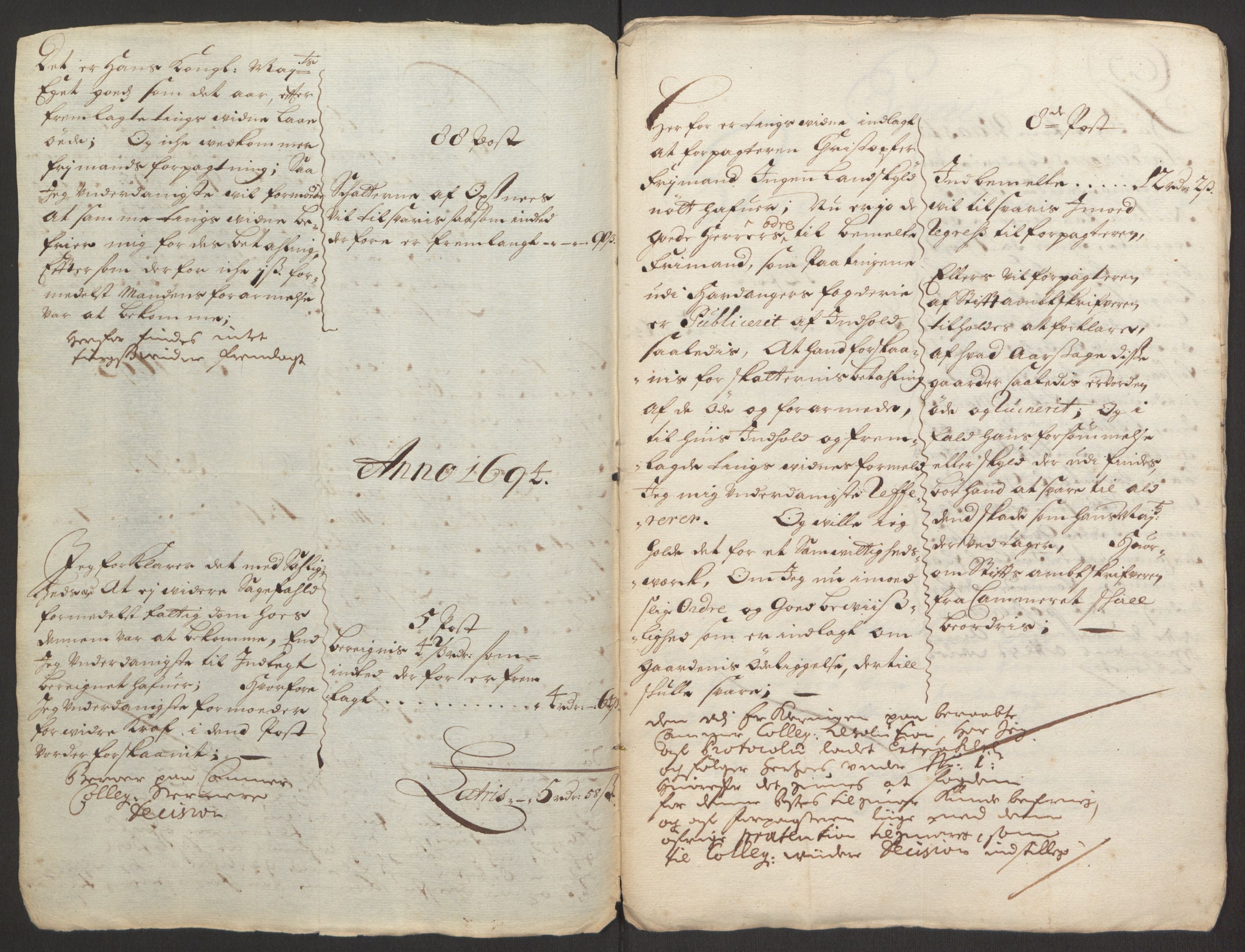 Rentekammeret inntil 1814, Reviderte regnskaper, Fogderegnskap, RA/EA-4092/R48/L2976: Fogderegnskap Sunnhordland og Hardanger, 1695-1696, p. 232