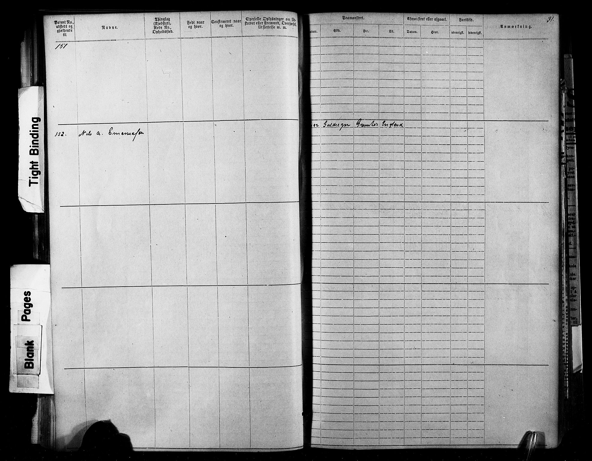 Lillesand mønstringskrets, SAK/2031-0014/F/Fa/L0002: Annotasjonsrulle nr 1-1910 med register, W-8, 1868-1891, p. 48