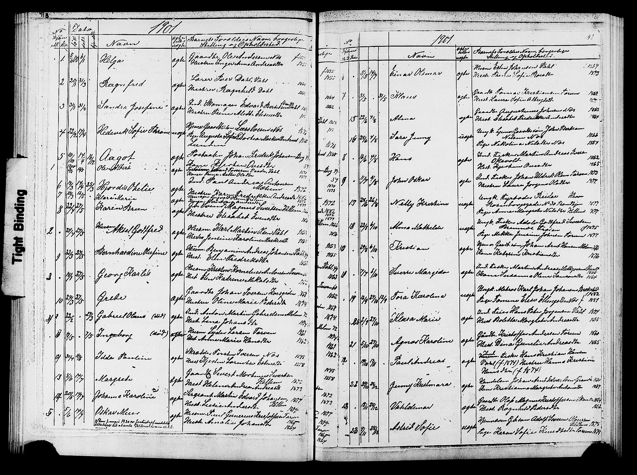 Ministerialprotokoller, klokkerbøker og fødselsregistre - Sør-Trøndelag, SAT/A-1456/652/L0653: Parish register (copy) no. 652C01, 1866-1910, p. 42