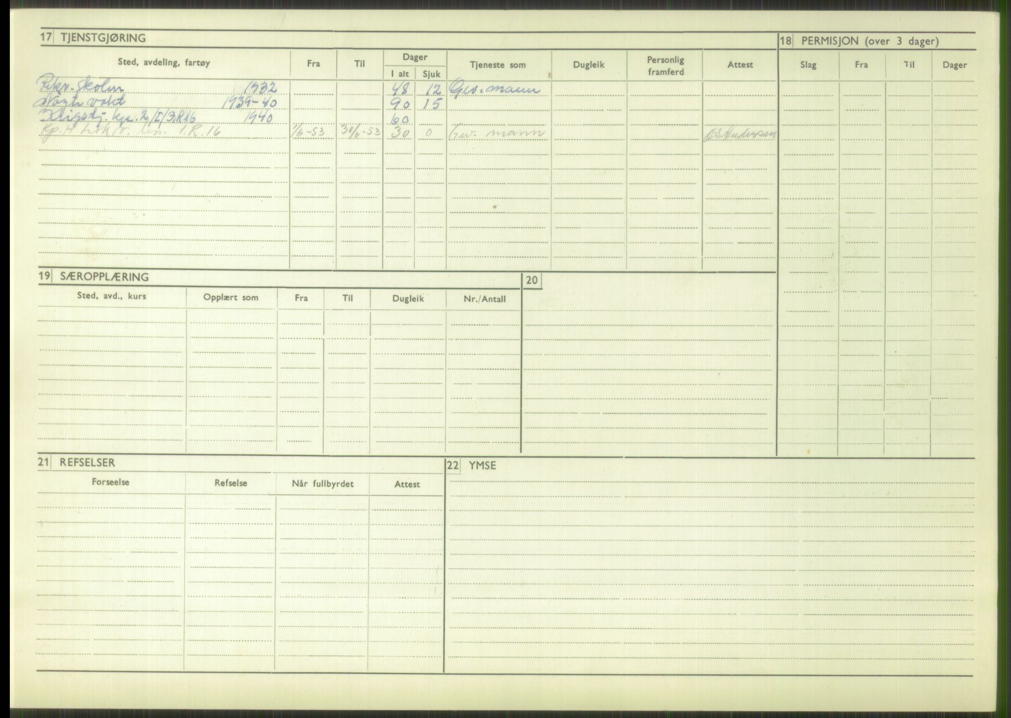 Forsvaret, Troms infanteriregiment nr. 16, AV/RA-RAFA-3146/P/Pa/L0016: Rulleblad for regimentets menige mannskaper, årsklasse 1932, 1932, p. 936