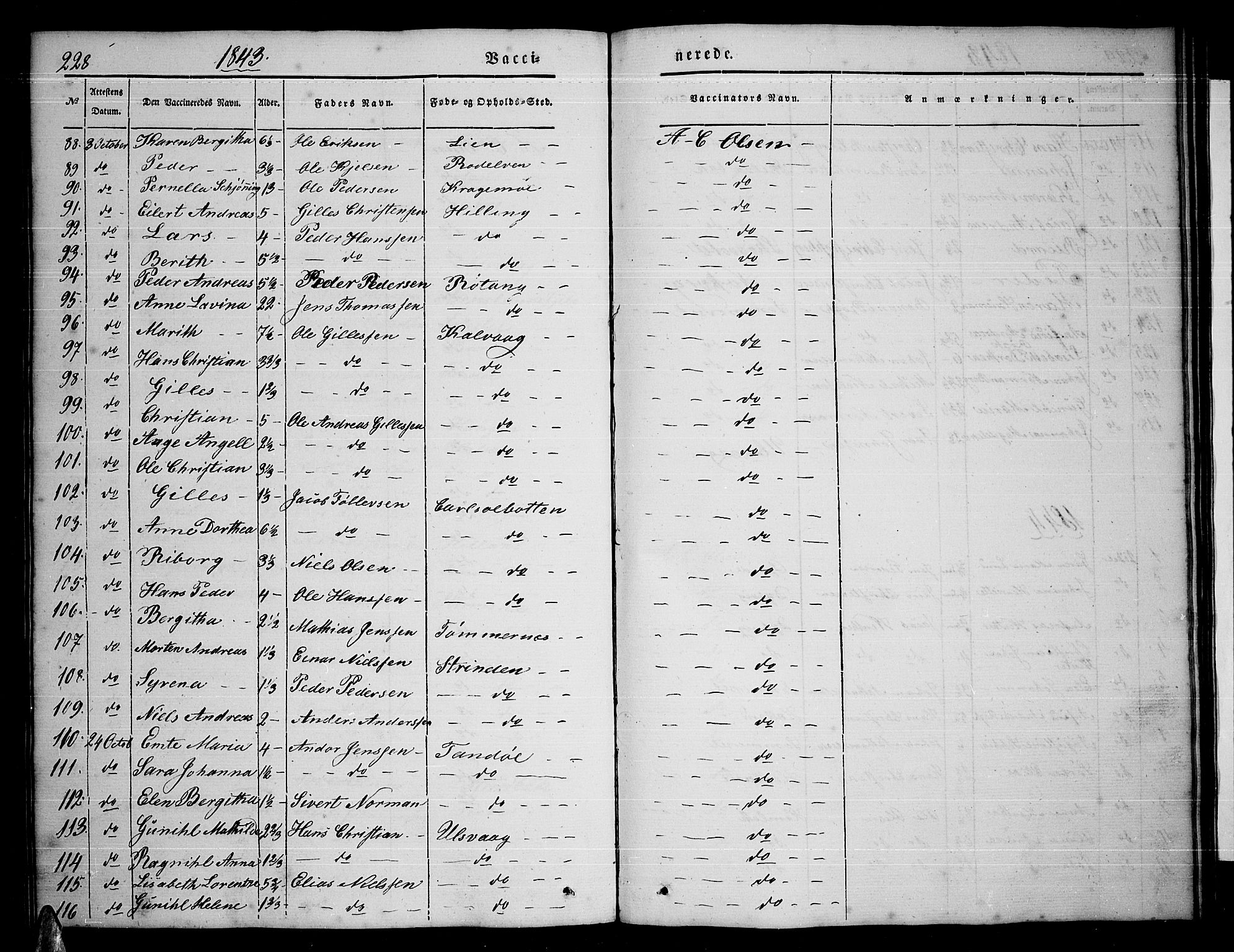 Ministerialprotokoller, klokkerbøker og fødselsregistre - Nordland, AV/SAT-A-1459/859/L0856: Parish register (copy) no. 859C02, 1843-1854, p. 228