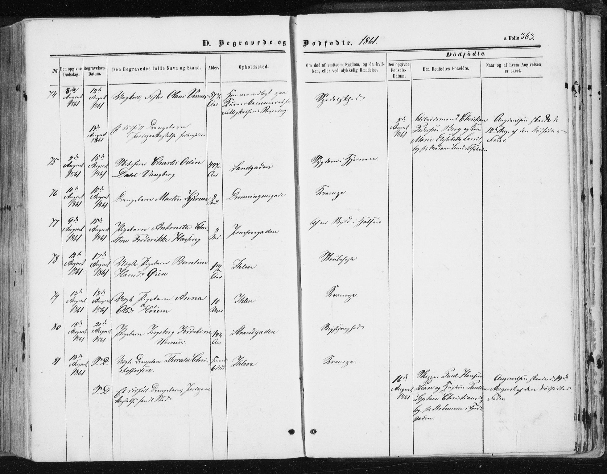 Ministerialprotokoller, klokkerbøker og fødselsregistre - Sør-Trøndelag, AV/SAT-A-1456/602/L0115: Parish register (official) no. 602A13, 1860-1872, p. 363