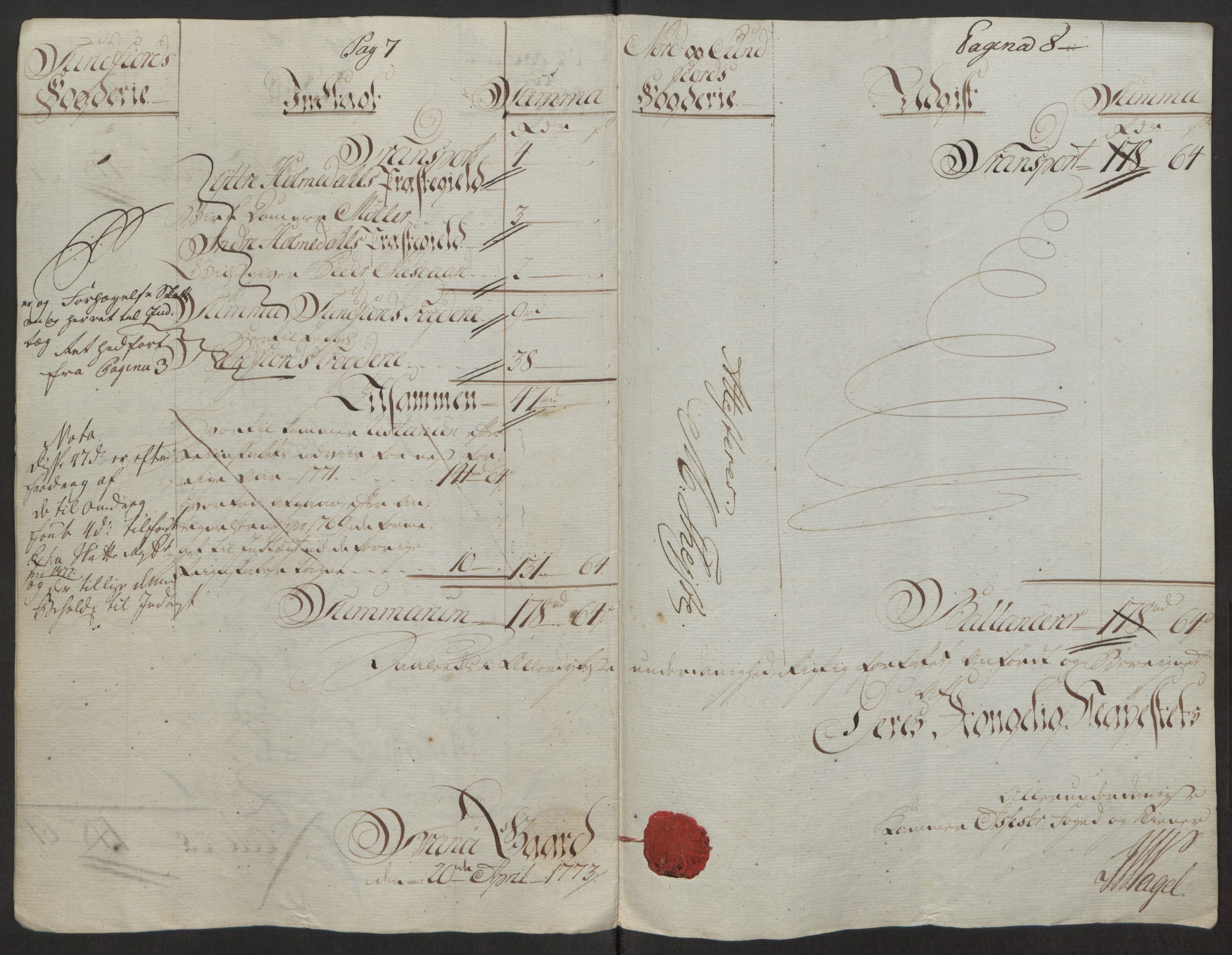 Rentekammeret inntil 1814, Reviderte regnskaper, Fogderegnskap, RA/EA-4092/R53/L3551: Ekstraskatten Sunn- og Nordfjord, 1772, p. 27