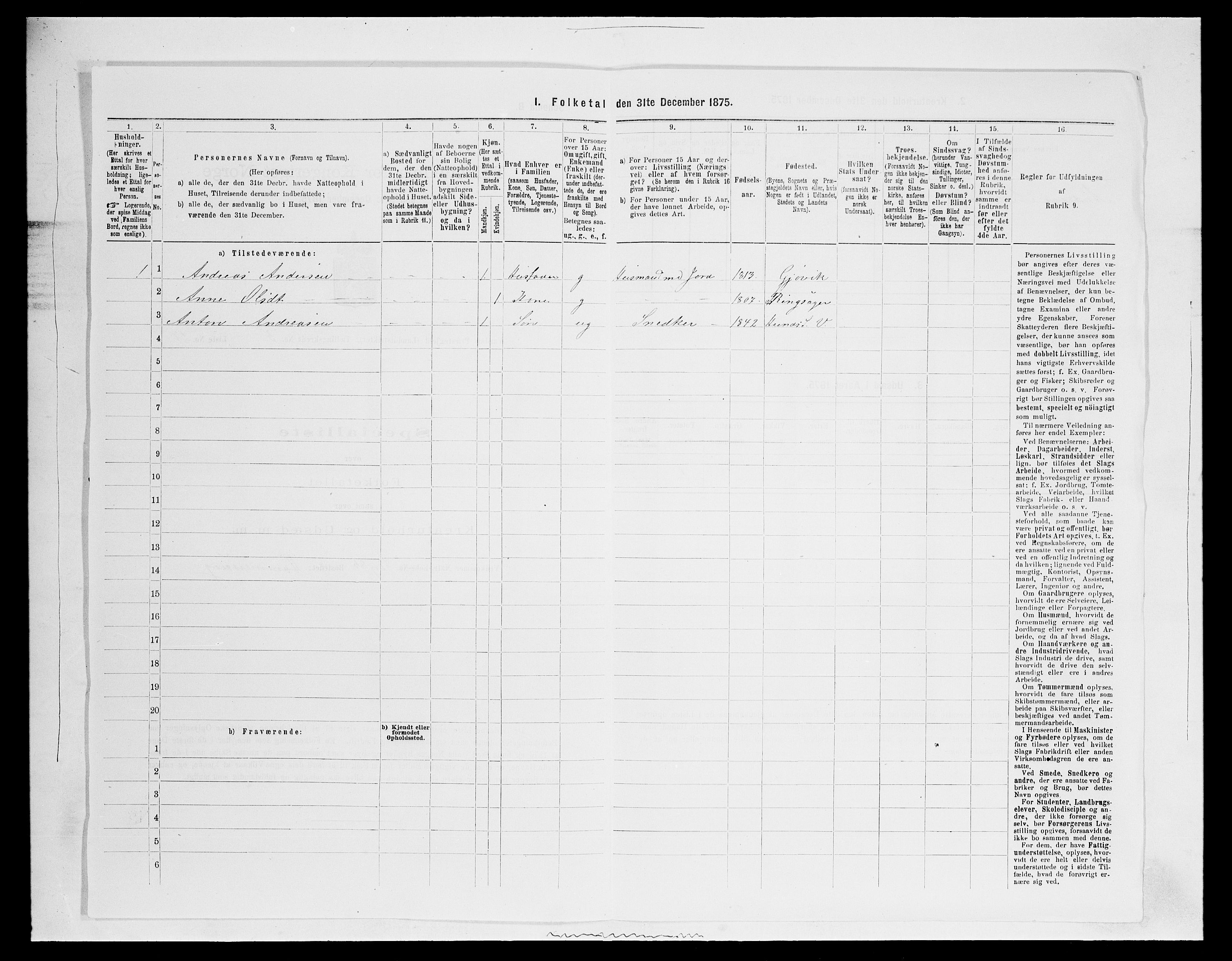 SAH, 1875 census for 0527L Vardal/Vardal og Hunn, 1875, p. 851