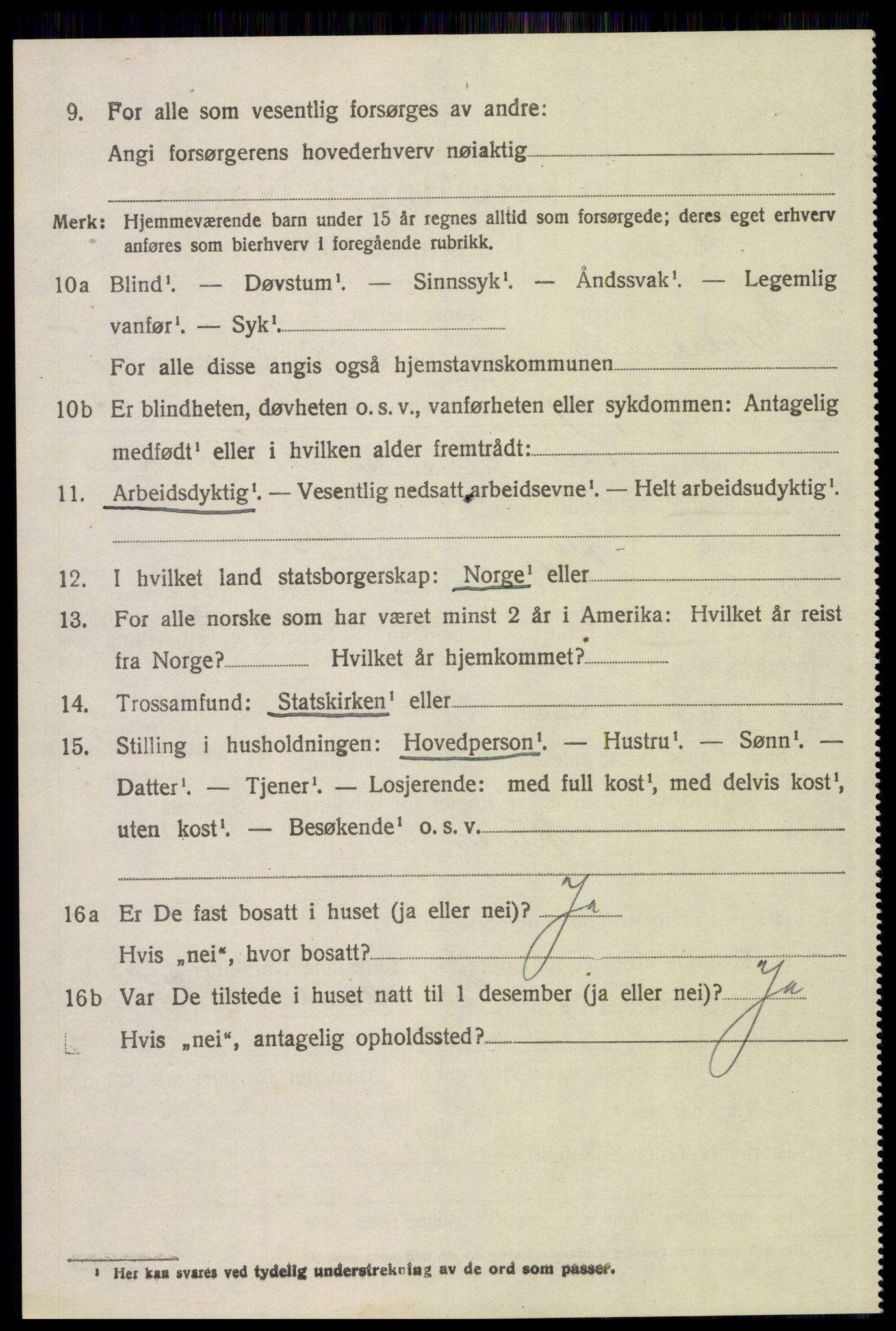 SAH, 1920 census for Elverum, 1920, p. 7717