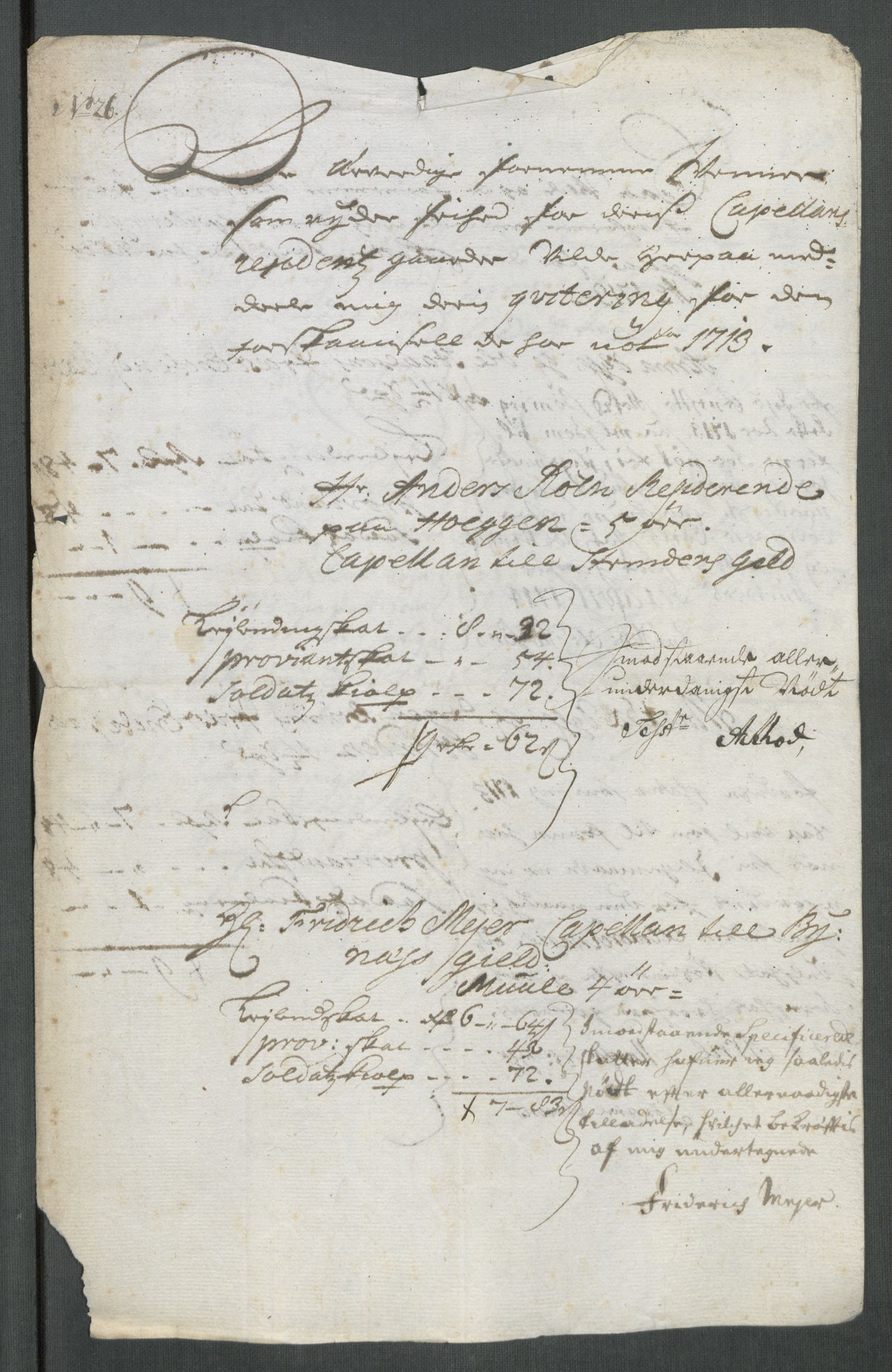Rentekammeret inntil 1814, Reviderte regnskaper, Fogderegnskap, RA/EA-4092/R61/L4113: Fogderegnskap Strinda og Selbu, 1712-1713, p. 492