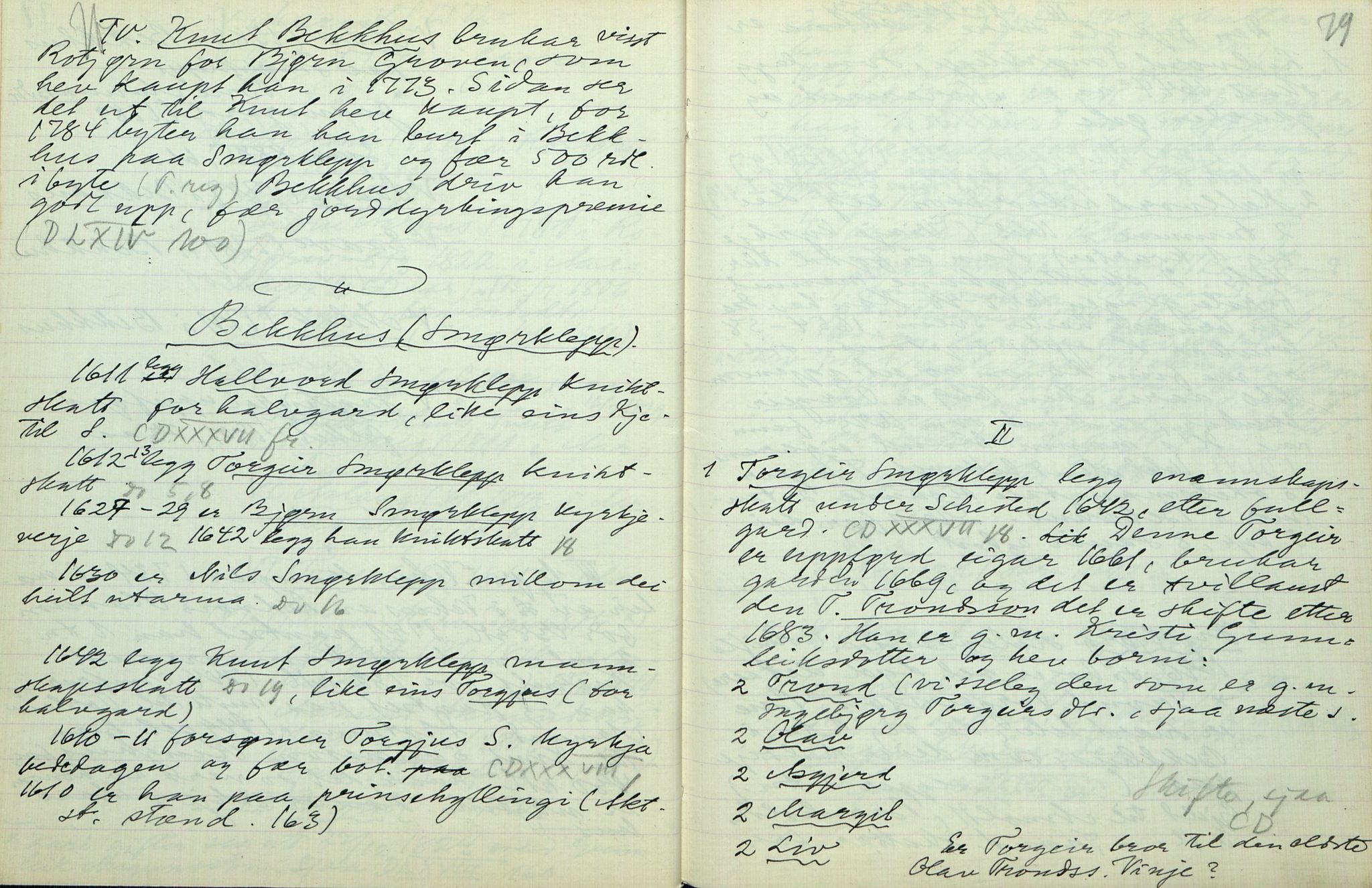 Rikard Berge, TEMU/TGM-A-1003/F/L0007/0047: 251-299 / 297 Registrering av ymse gjenstandar på Brekke museum, 1916-1935, p. 78-79